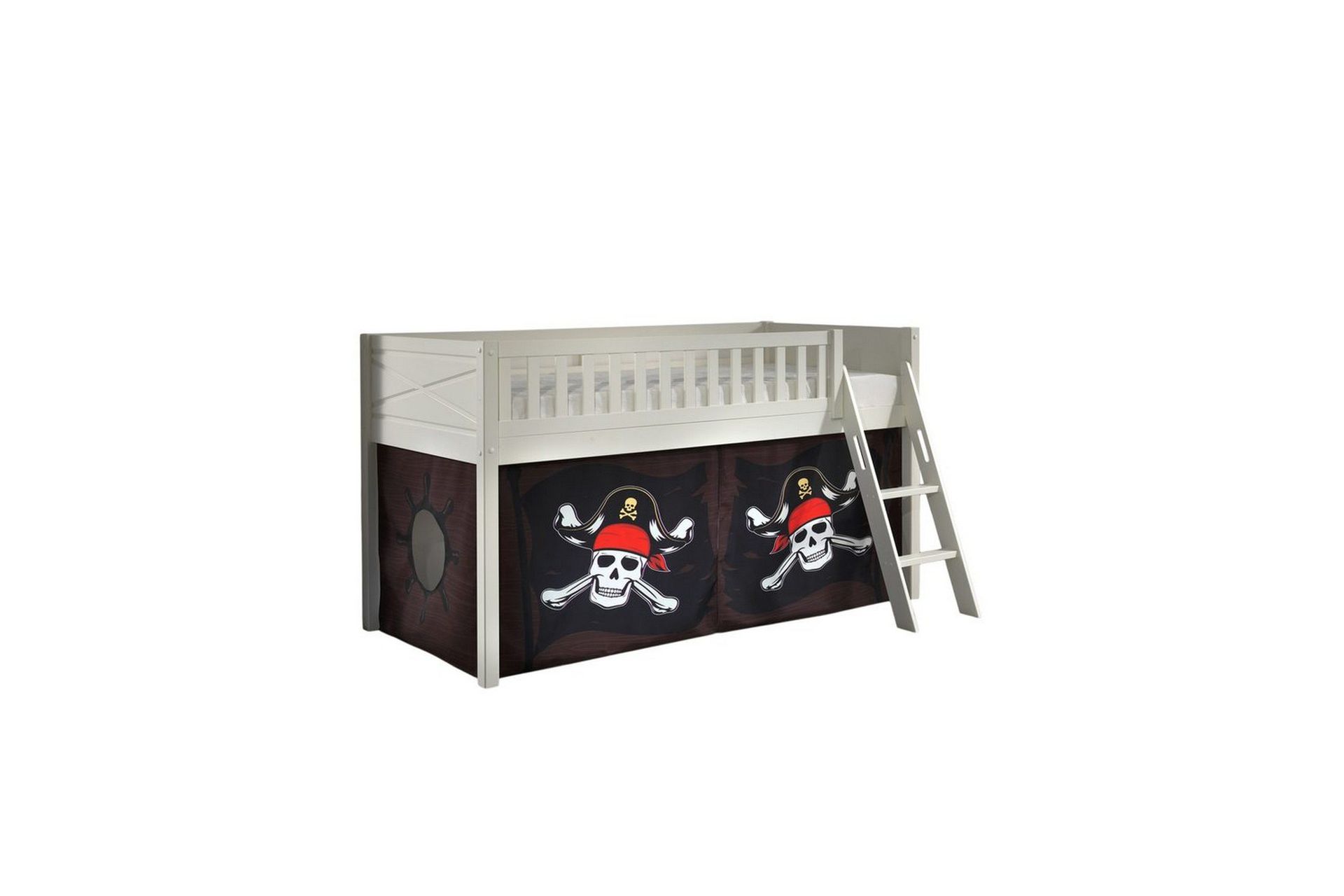 Mellanstegs&auml;ng med stege och matchande textilset (lekgardin) Scott Karibiska Pirater - Karibiska Pirater