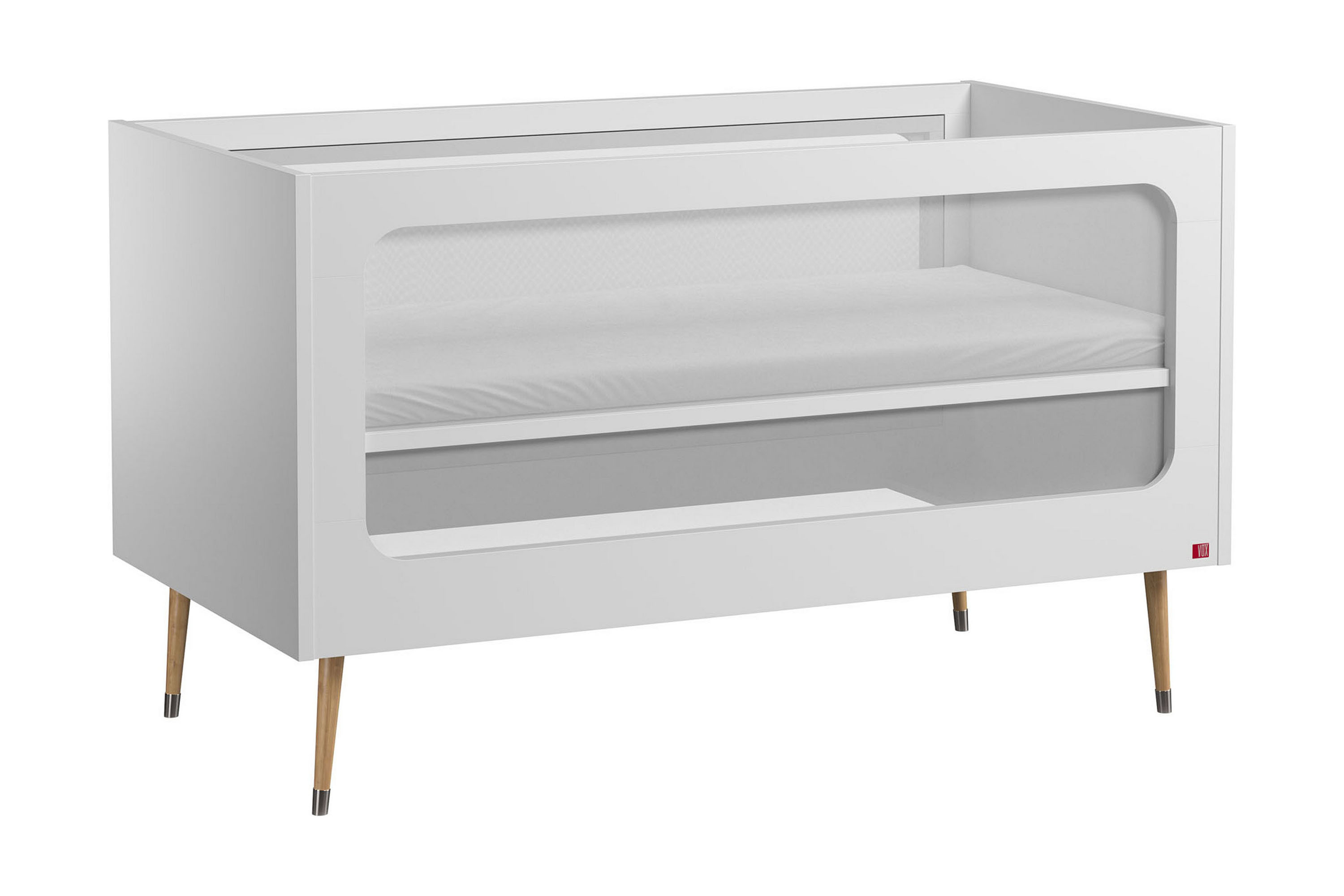 Spjälsäng Bosque 70x140 cm Vit Vit