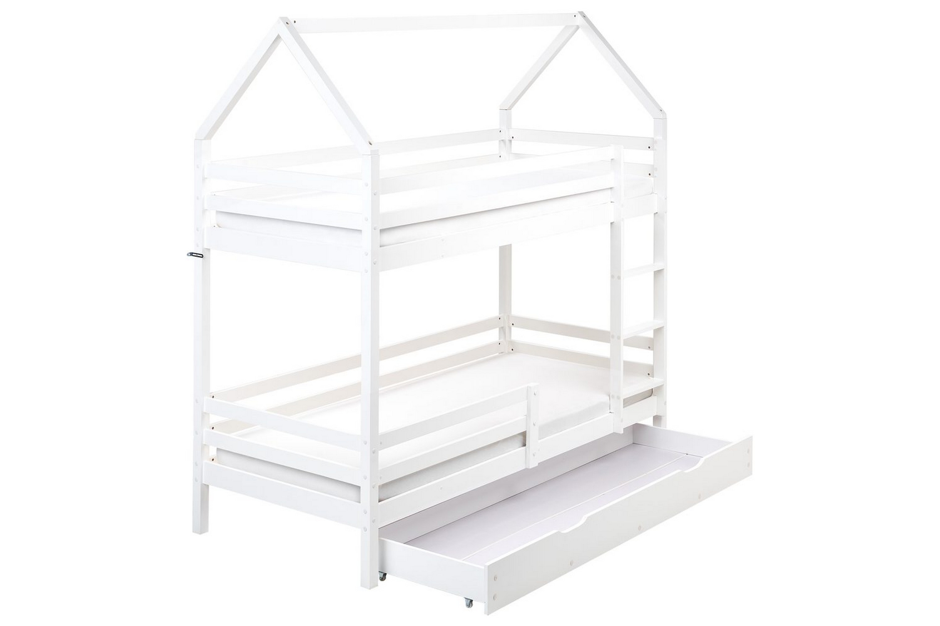 våningssäng med lådor girgols - vit