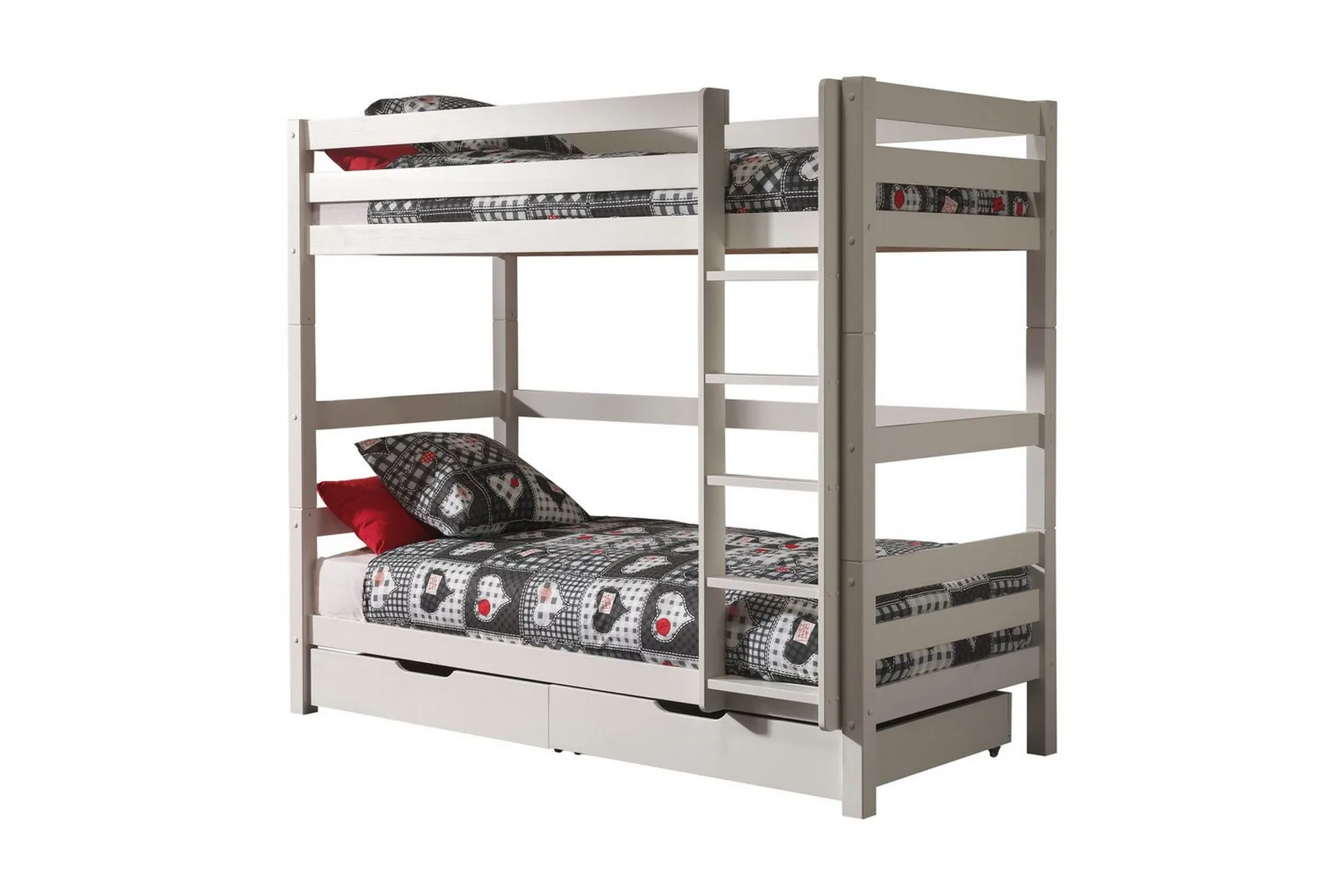 V&aring;ningss&auml;ng Pino Set med 2 L&aring;dor Vit, 180 cm - Vit, 180 cm