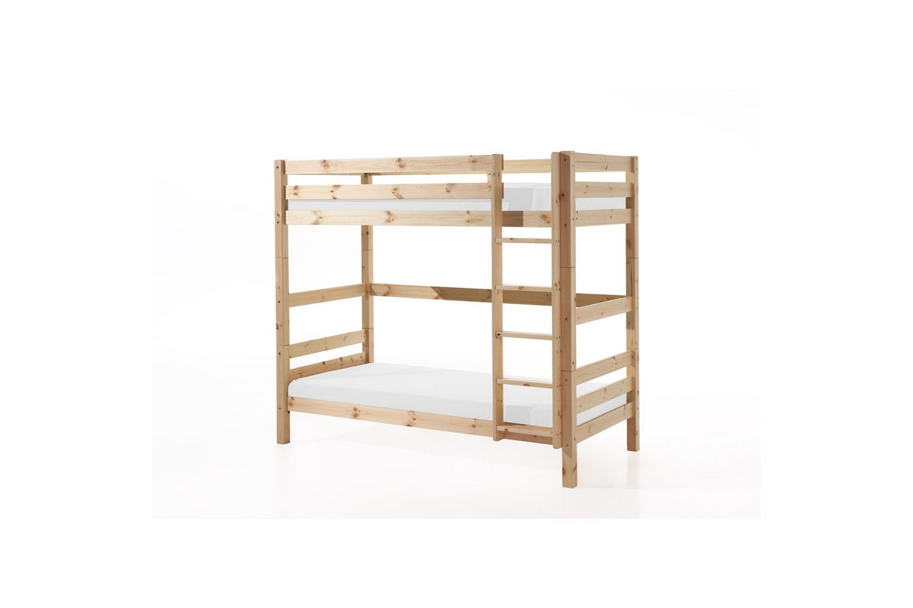 våningssäng pino set med 2 lådor naturlig, 180 cm - naturlig, 180 cm