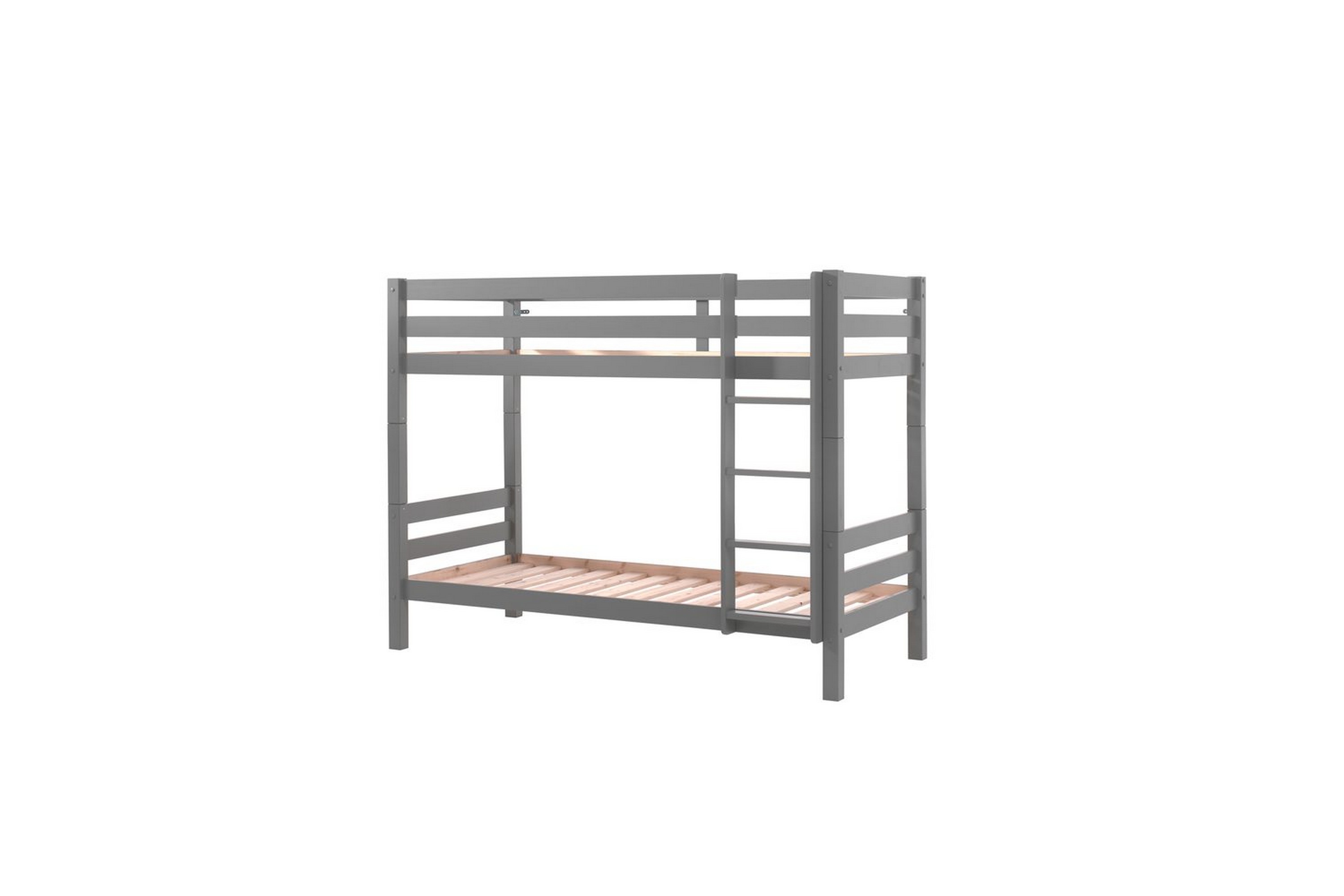 våningssäng pino set med 2 lådor grå, 160 cm - grå, 160 cm