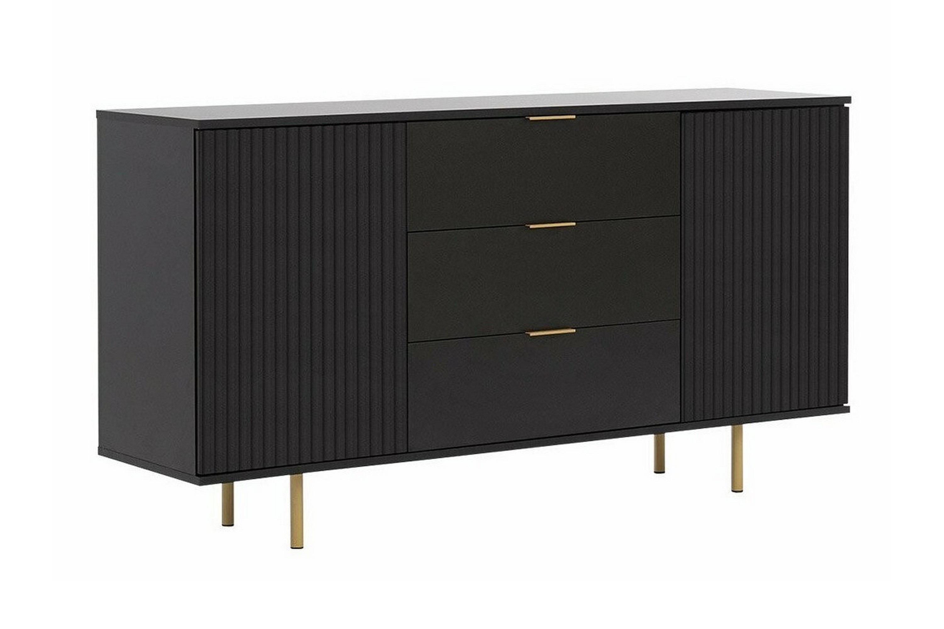 Barnskåp Staffin 150x80 cm Svart