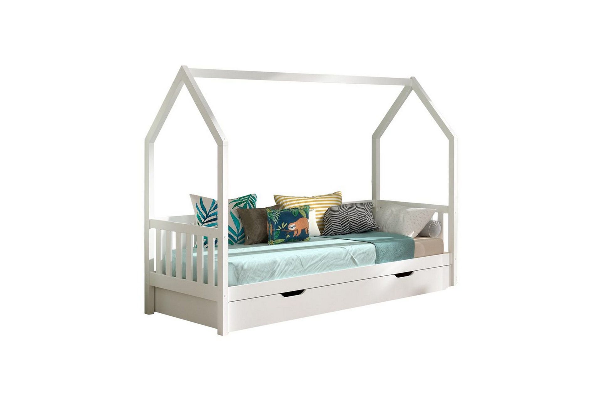 Huss&auml;ng med unders&auml;ng Cabane 90x200 cm Vit - Vit