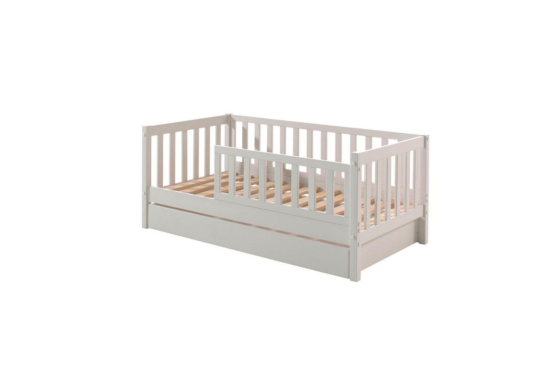 Juniors&auml;ng med l&aring;da Peuterbed Vit - Vit