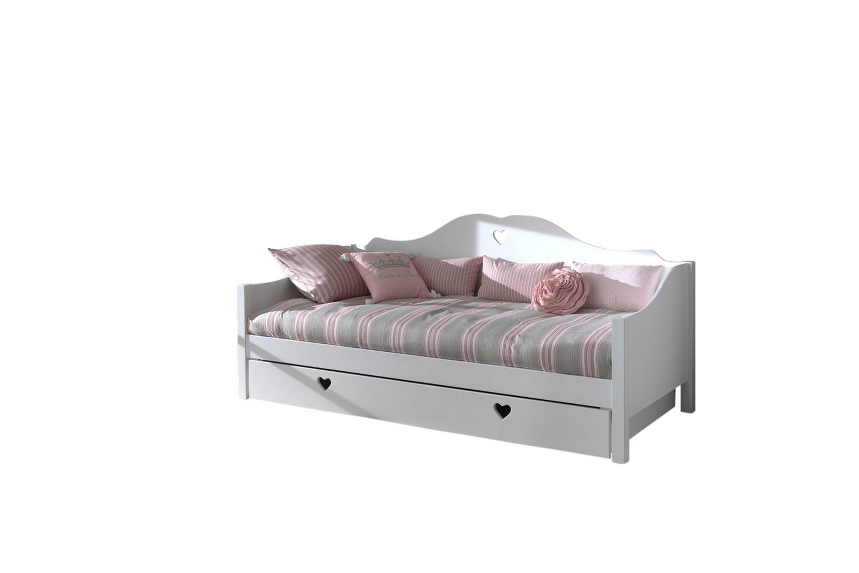 loftsäng med låda amori 90 x 200 cm white -