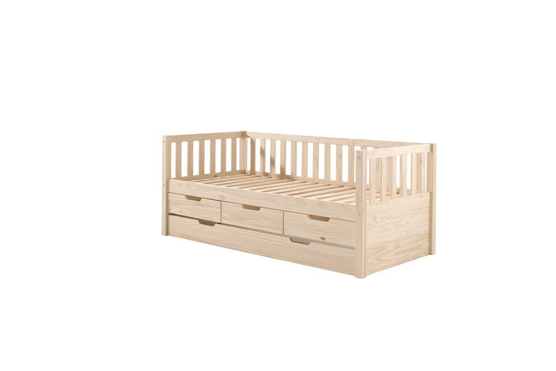 S&auml;ng Fritz med 3 L&aring;dor och Unders&auml;ng Naturlig - Naturlig