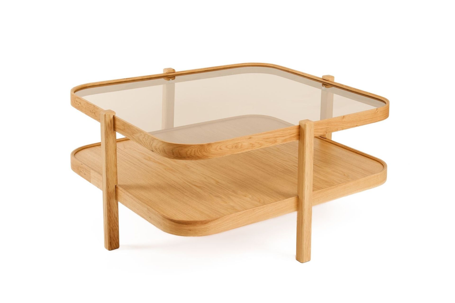 Alaswa Soffbord 90x48x90 cm - Ek transparent