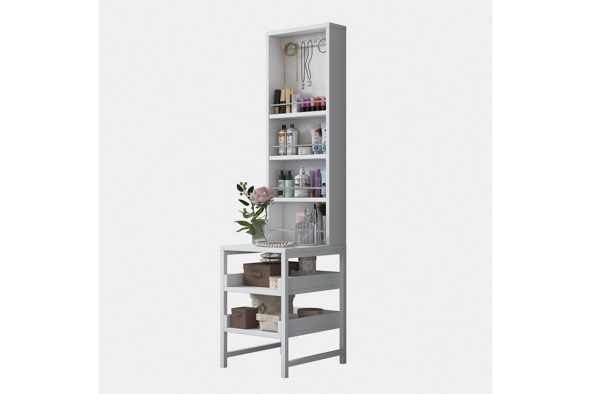 Aldros Sminkbord 35 cm - Vit