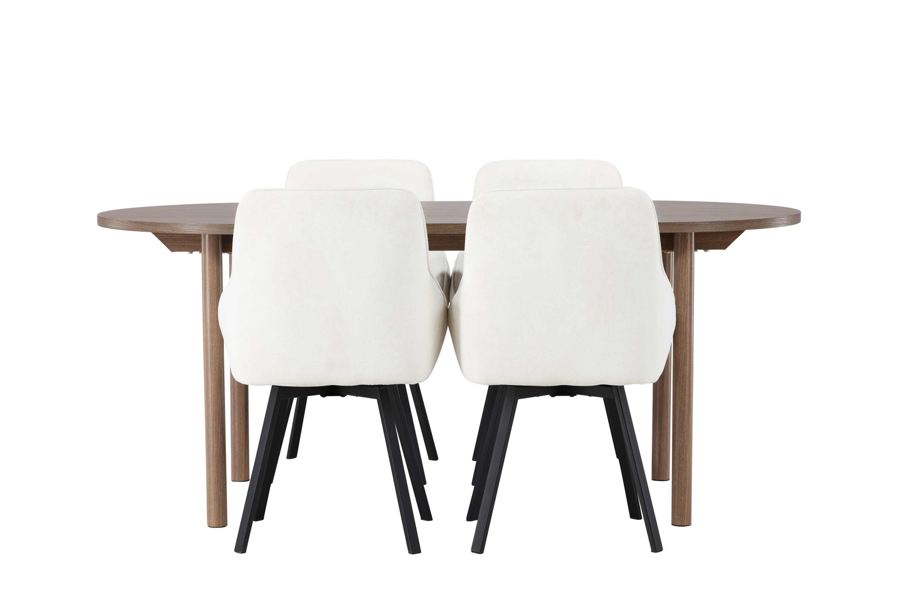 Andy Matgrupp 180 cm Oval med 4 Rosie stolar Beige
