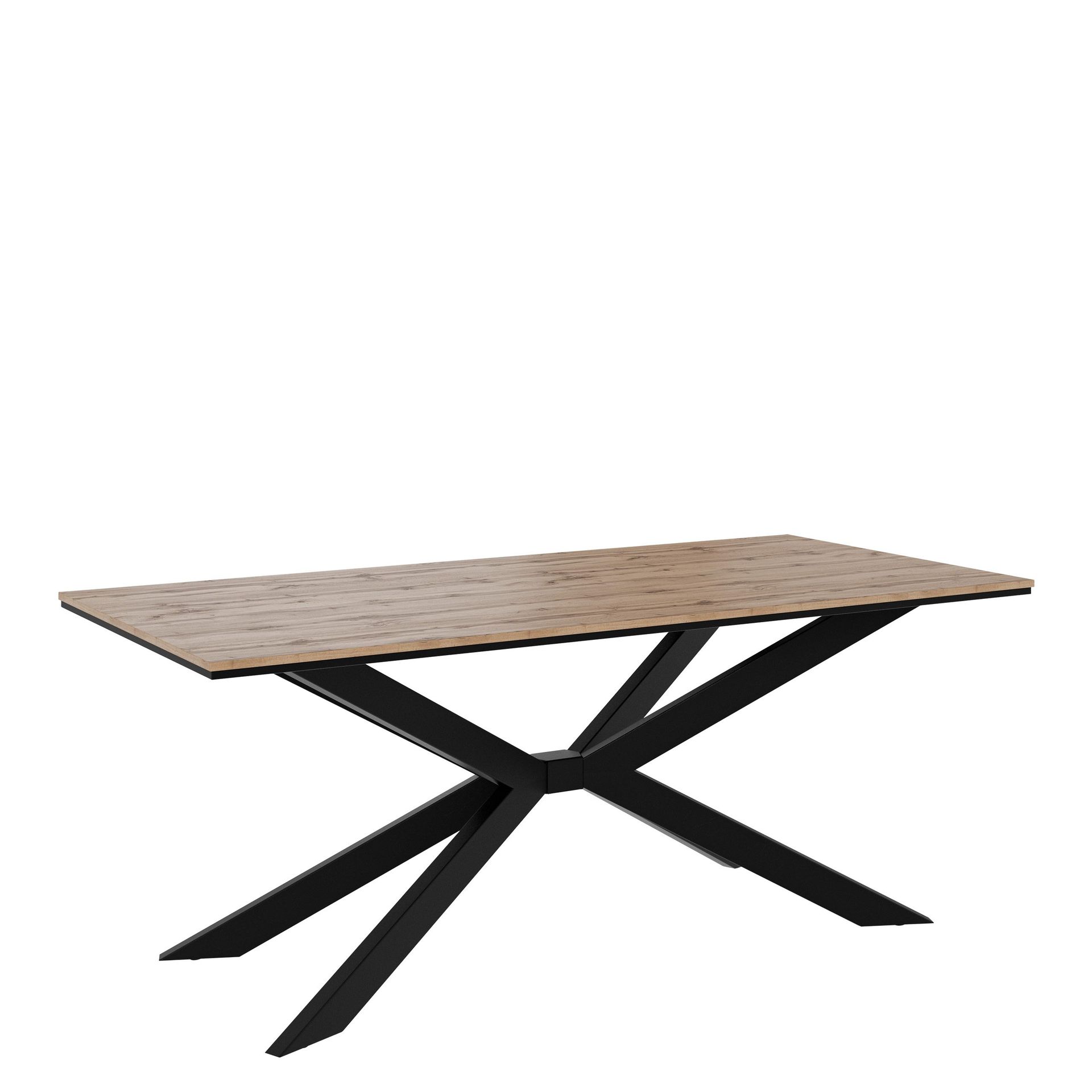 Aplung Matbord 190 cm Rektangul&auml;r - Svart/Brun