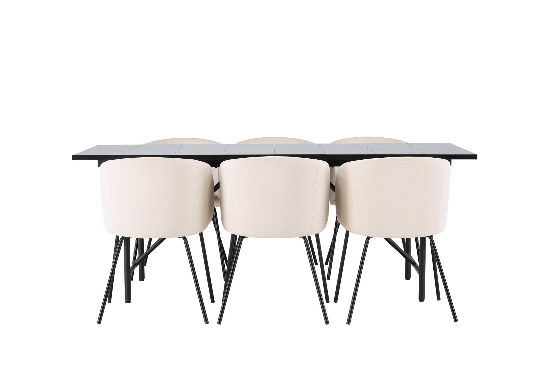 Astrid Matgrupp 200 cm Rektangul&auml;r med 6 Berit stolar - Beige