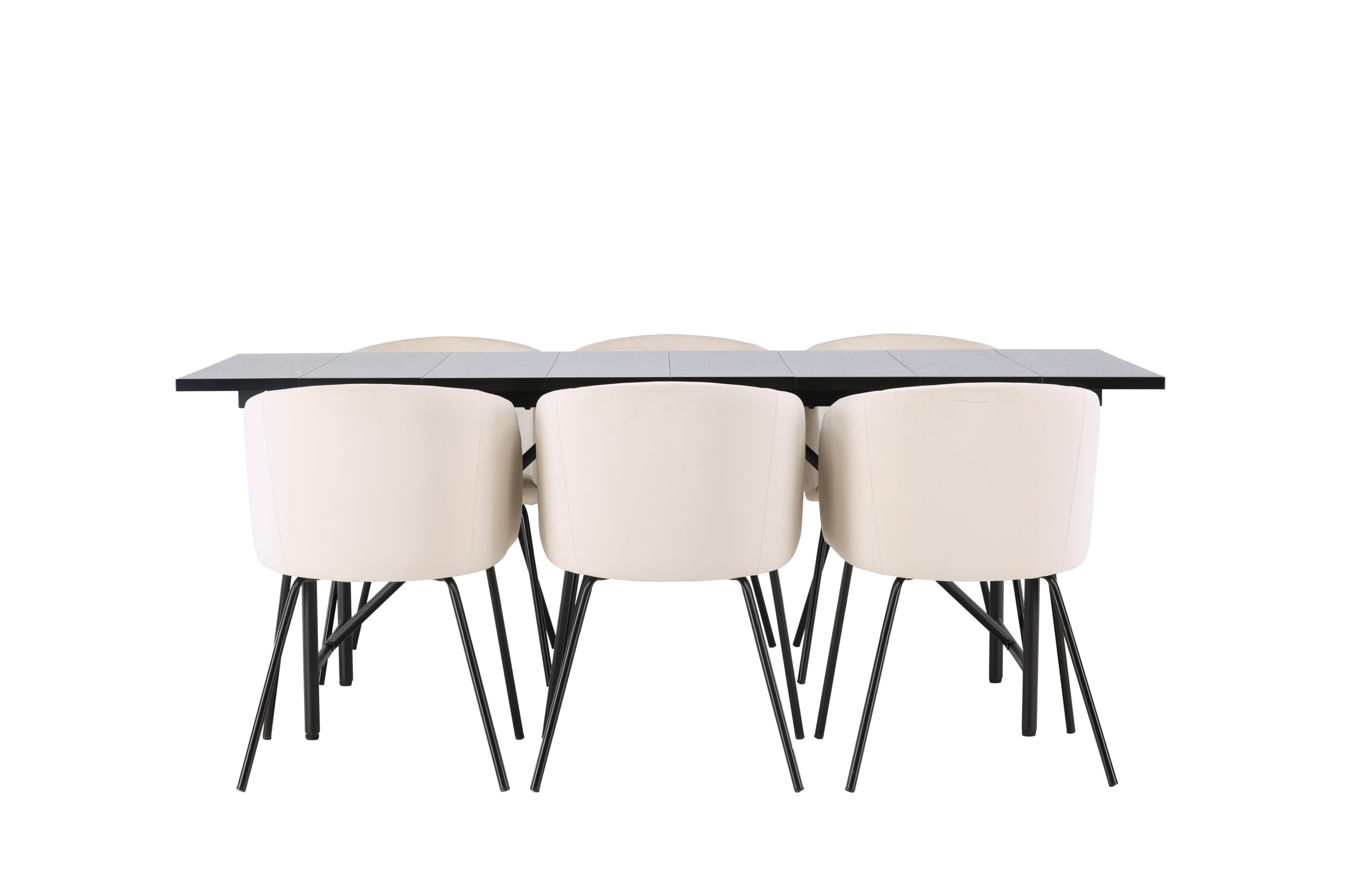 Astrid Matgrupp 200 cm Rektangulär med 6 Berit stolar Beige