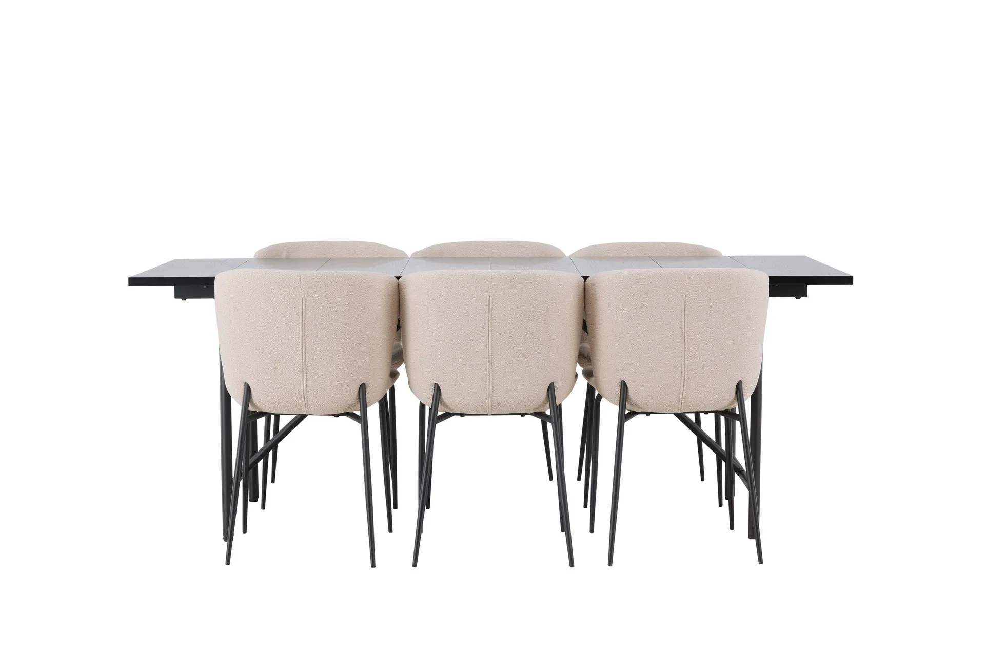 Astrid Matgrupp 200 cm Rektangul&auml;r med 6 Modesto stolar - Beige