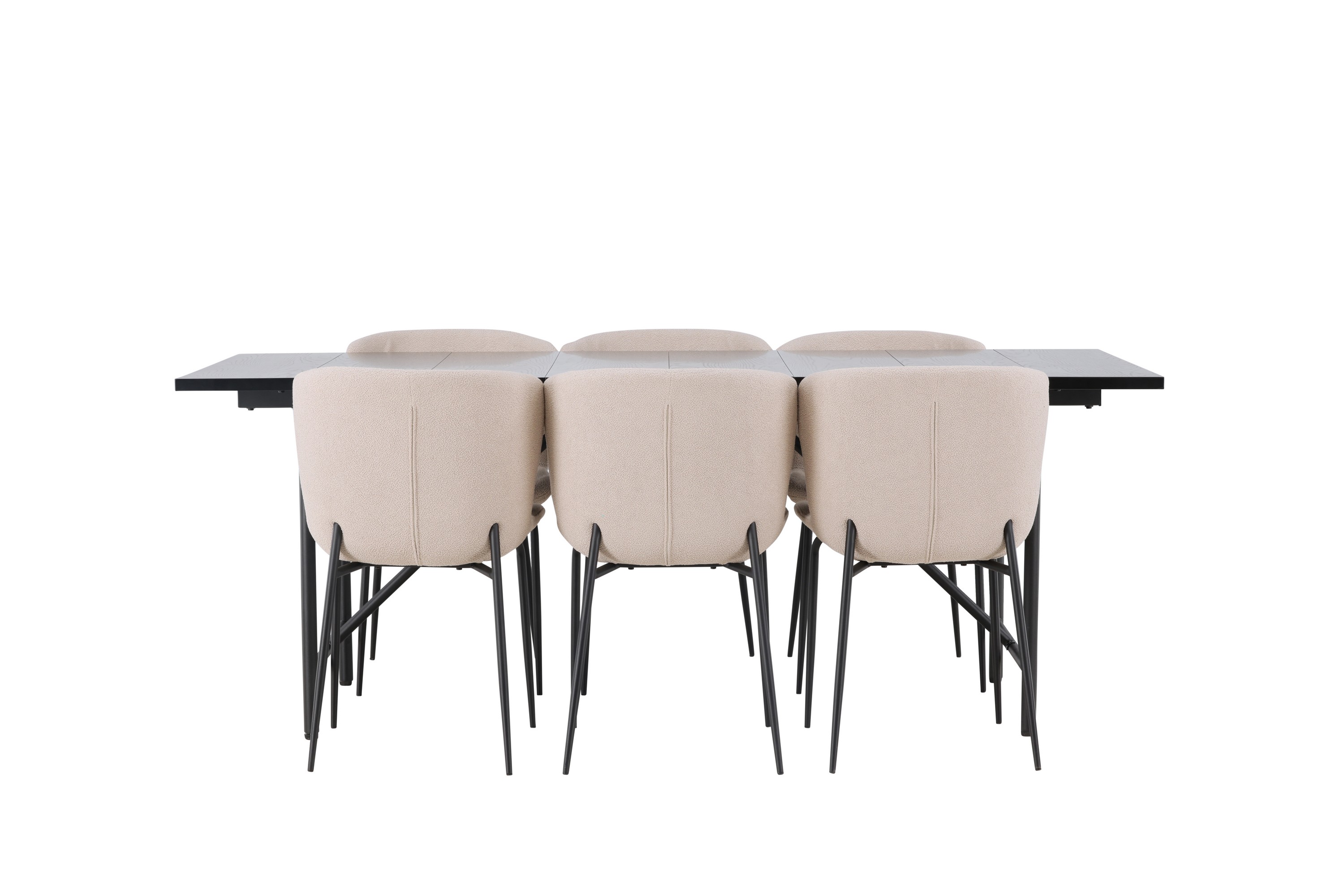 Astrid Matgrupp 200 cm Rektangulär med 6 Modesto stolar Beige
