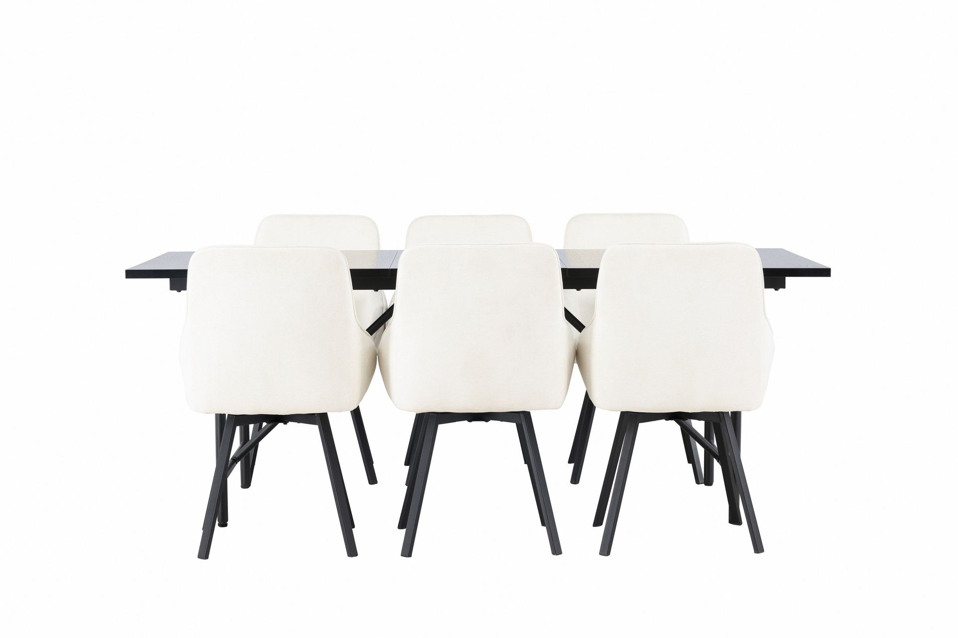 Astrid Matgrupp 200 cm Rektangul&auml;r med 6 Rosie stolar - Beige