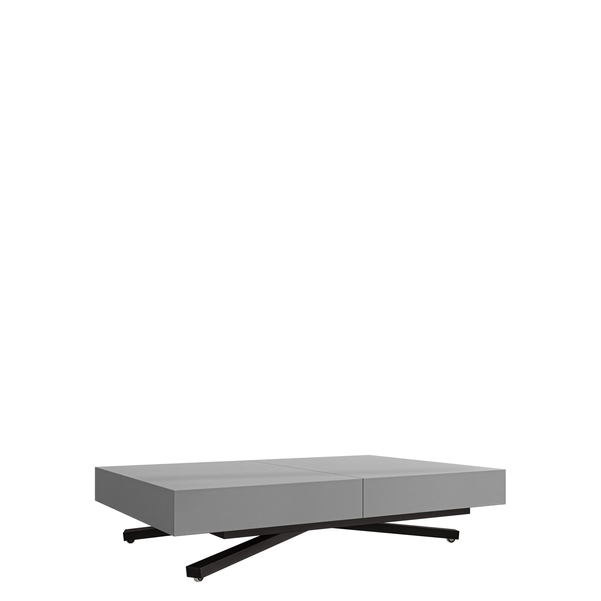 Avendi Soffbord f&ouml;rl&auml;ngningsbart 200 cm - svart, gr&aring;