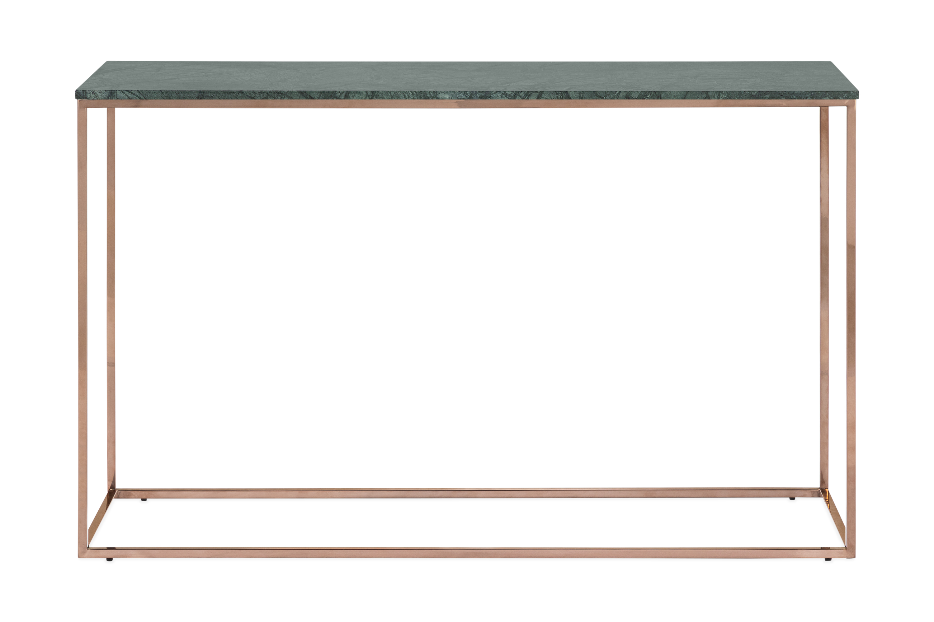 Avlastningsbord Titania 120 cm Marmor - Grön|Koppar