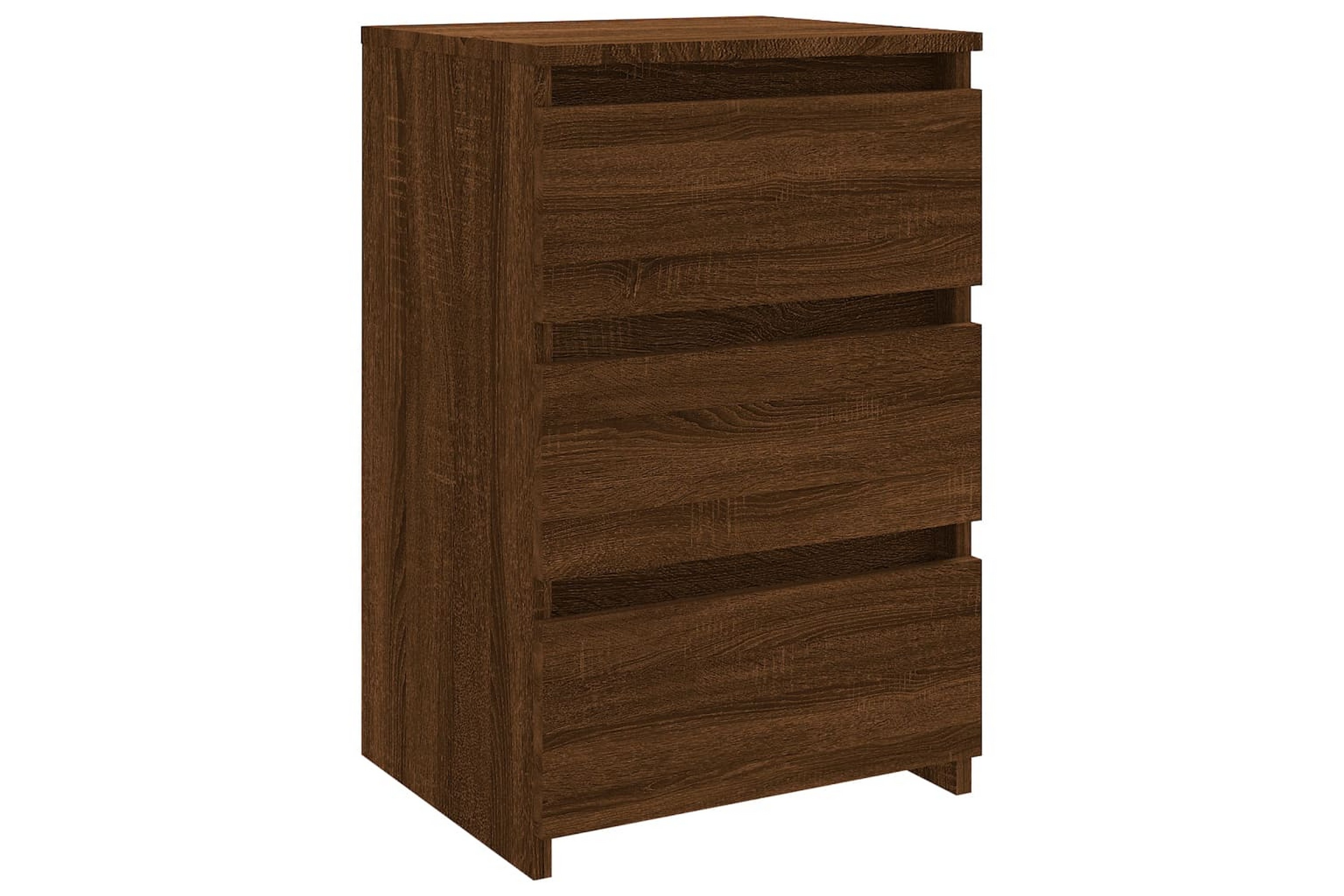 beBasic Sängbord brun ek 40x35x62,5 cm konstruerat trä - Brown