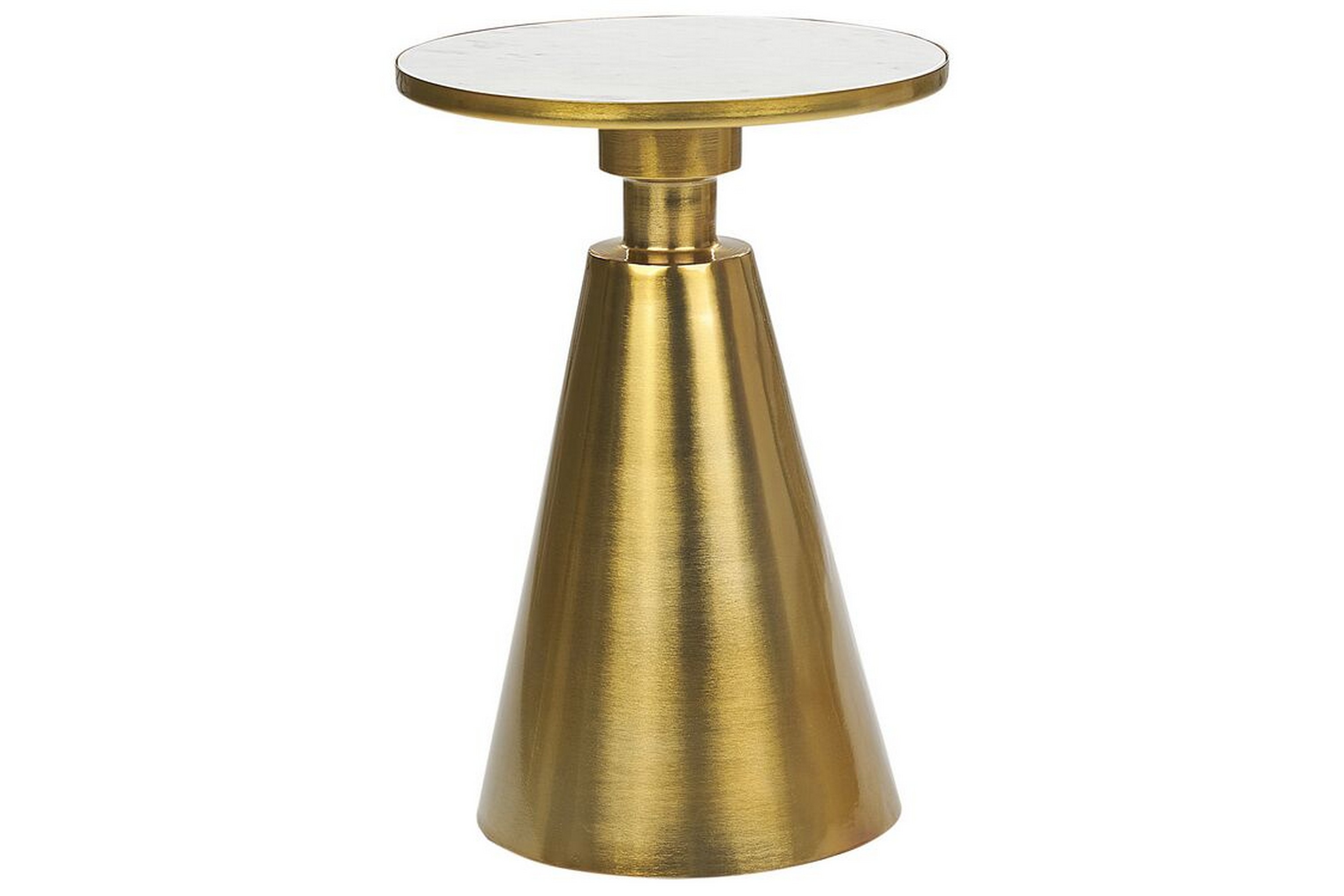 Birch Sidobord 35 cm Guld/Vit