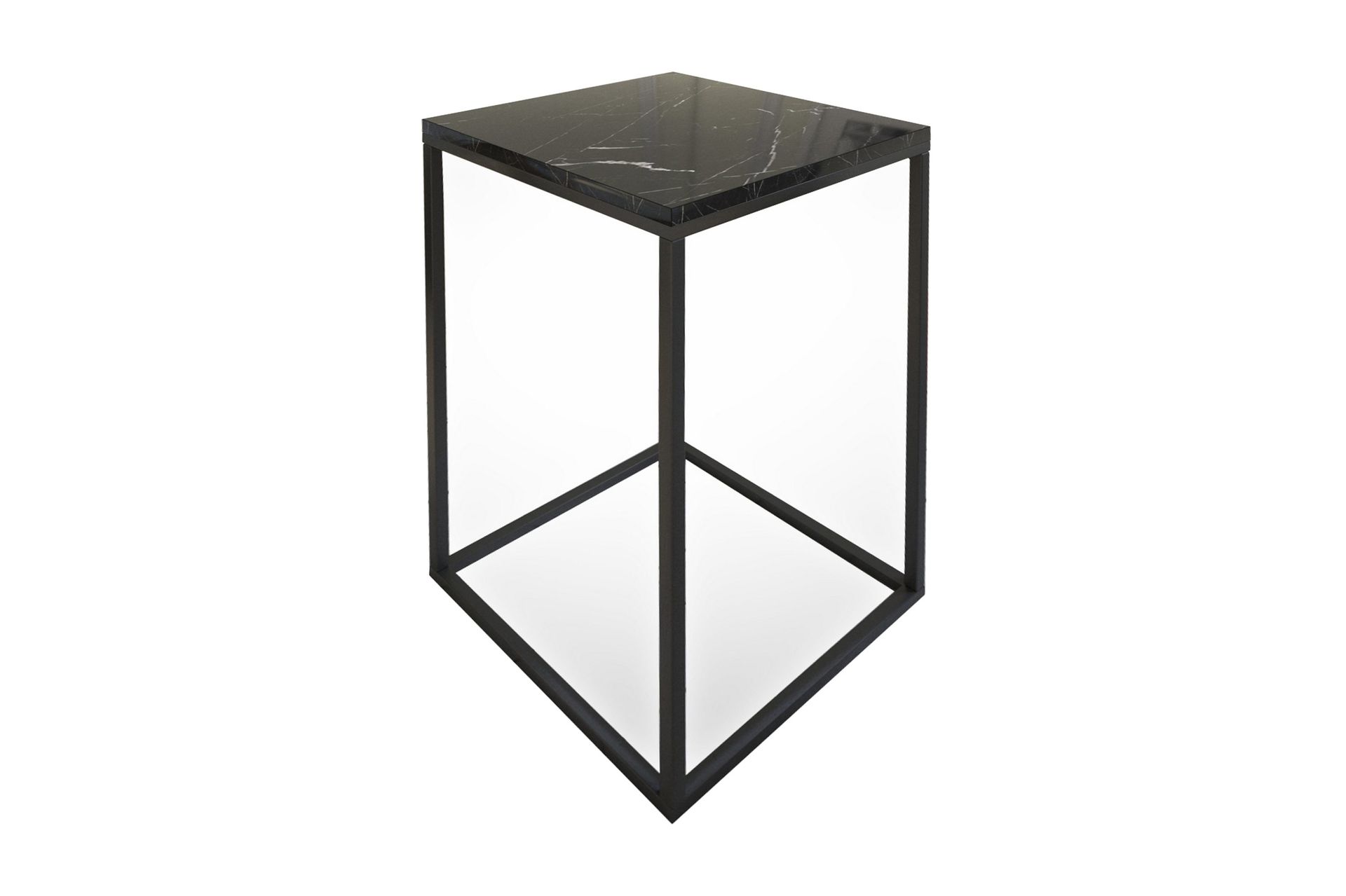 Falan Sidobord 35 cm - Svart/Vit