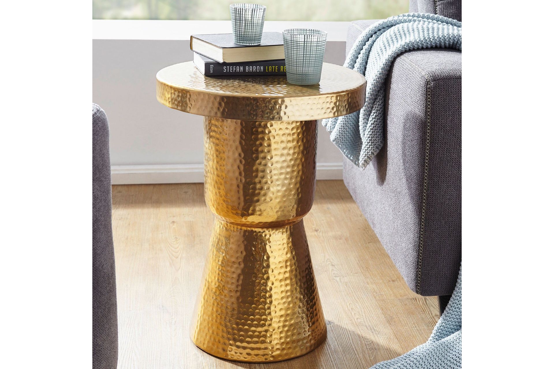 Leshun Sidobord 43 cm - Guld