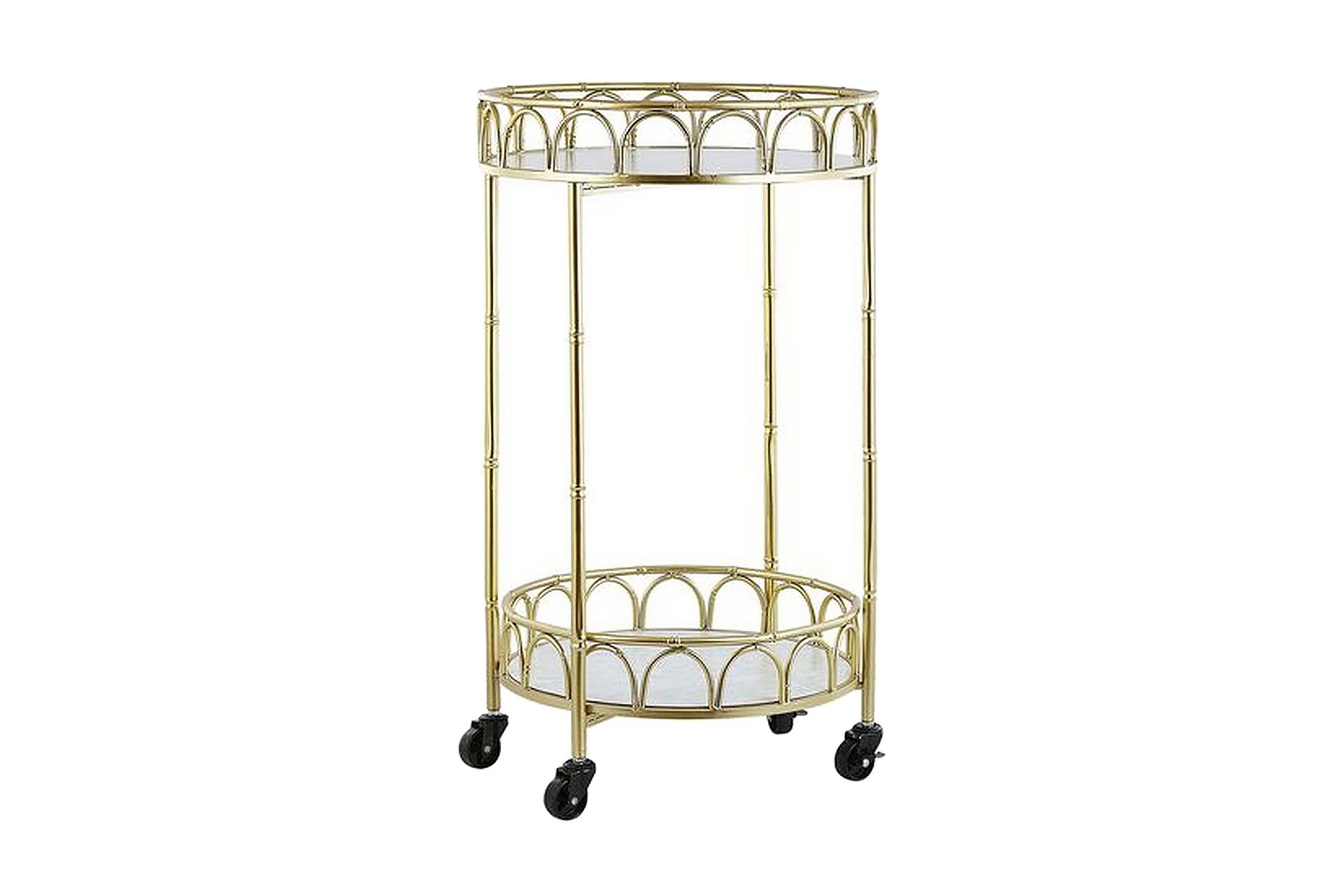 Shafter Serveringsvagn 48 cm - Guld