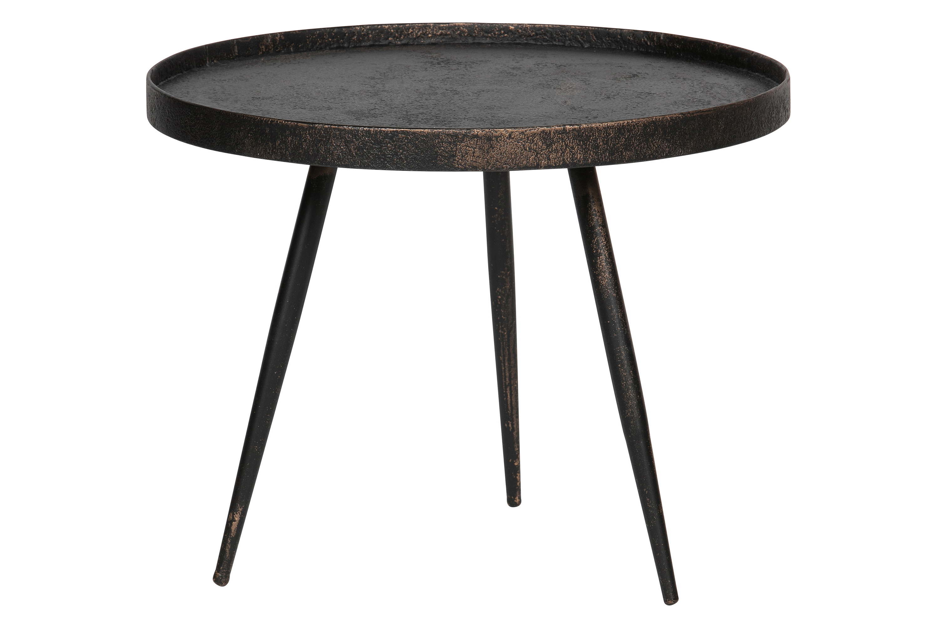 Sidobord Fredvik 58 cm Runt Guld