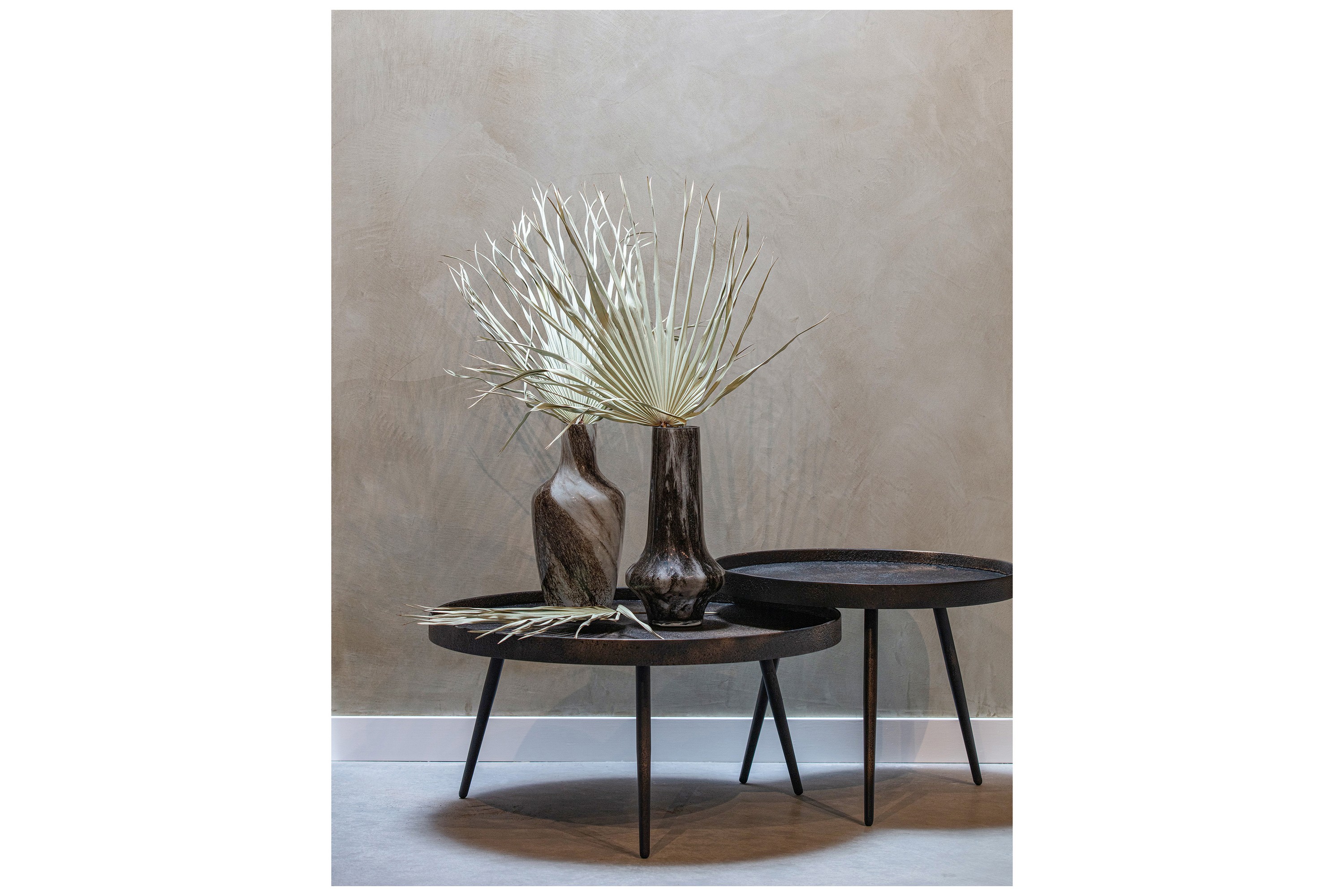 Sidobord Fredvik 76 cm Runt Guld