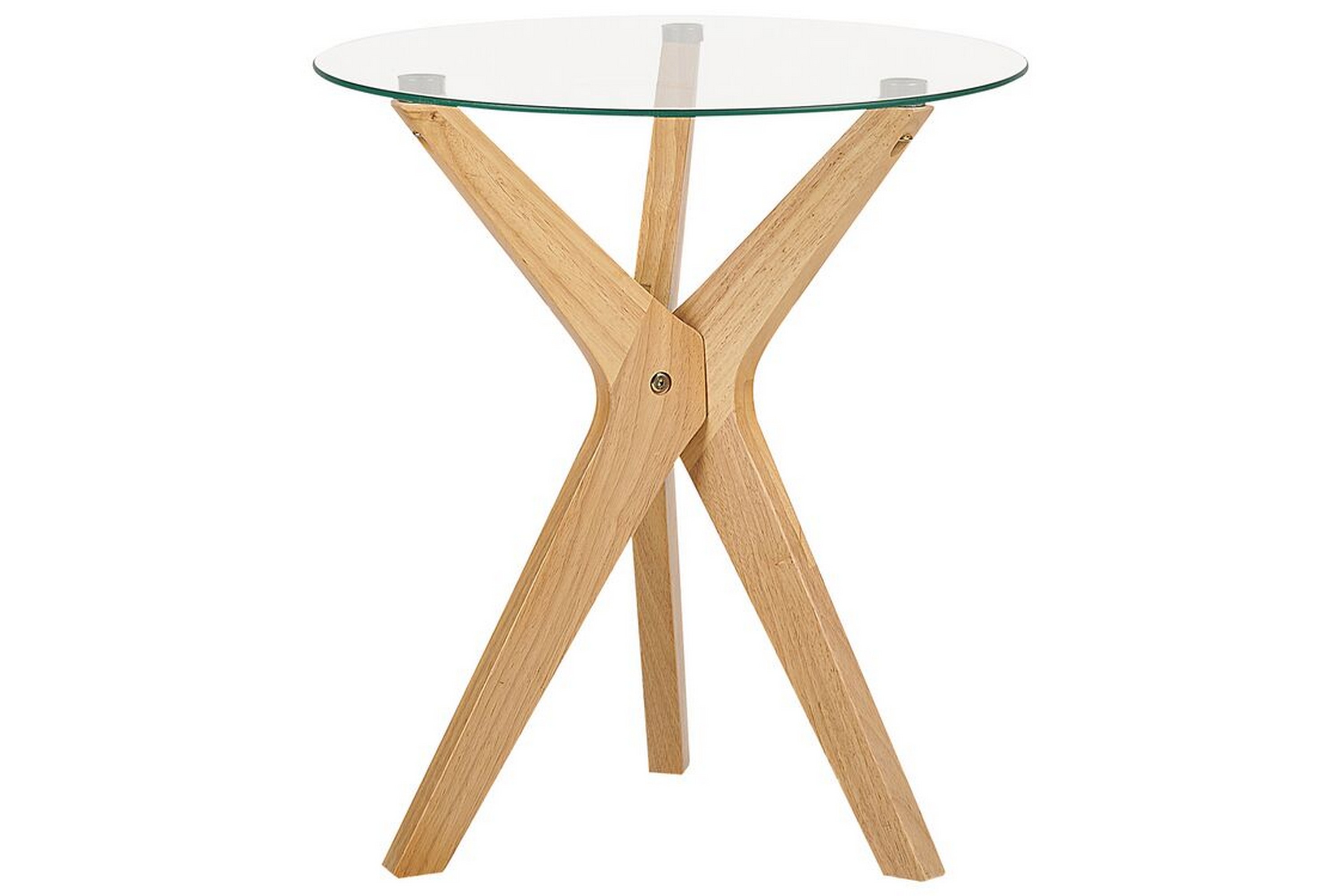 Brion Sidobord 45 cm Transparent/Ljust trä