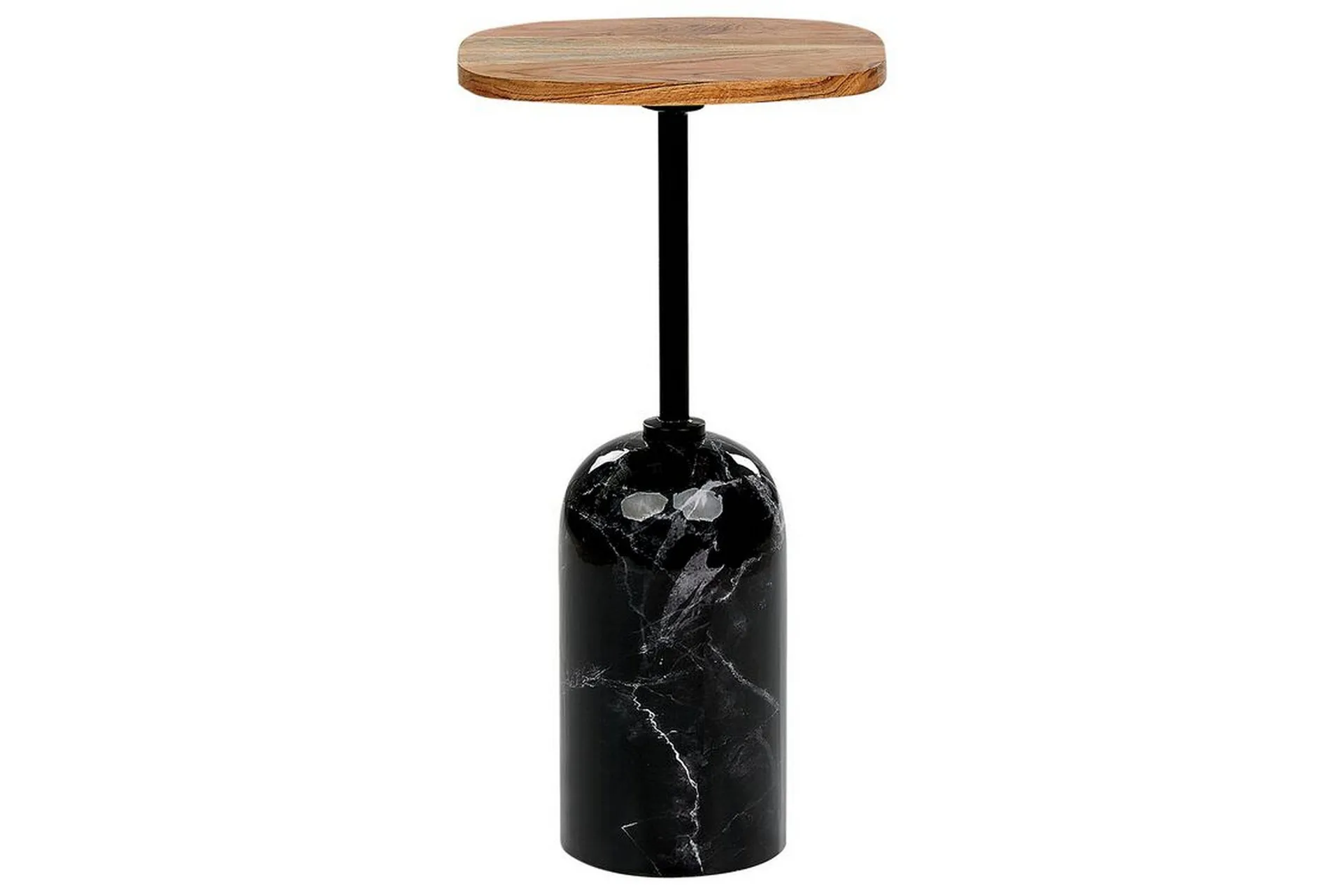 Faust Sidobord 30 cm - Svart/Ljust trä