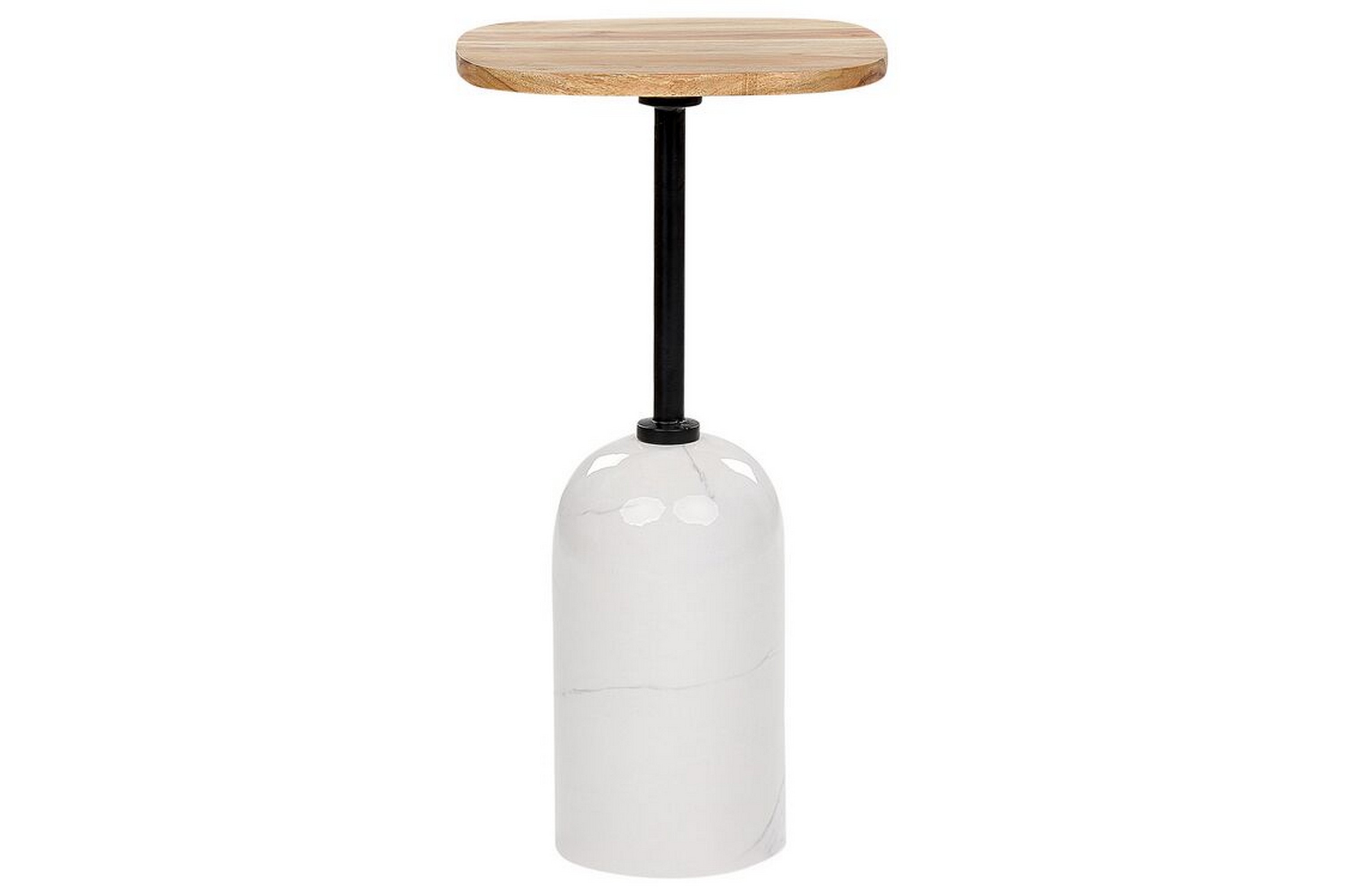Faust Sidobord 30 cm Vit/Ljust trä