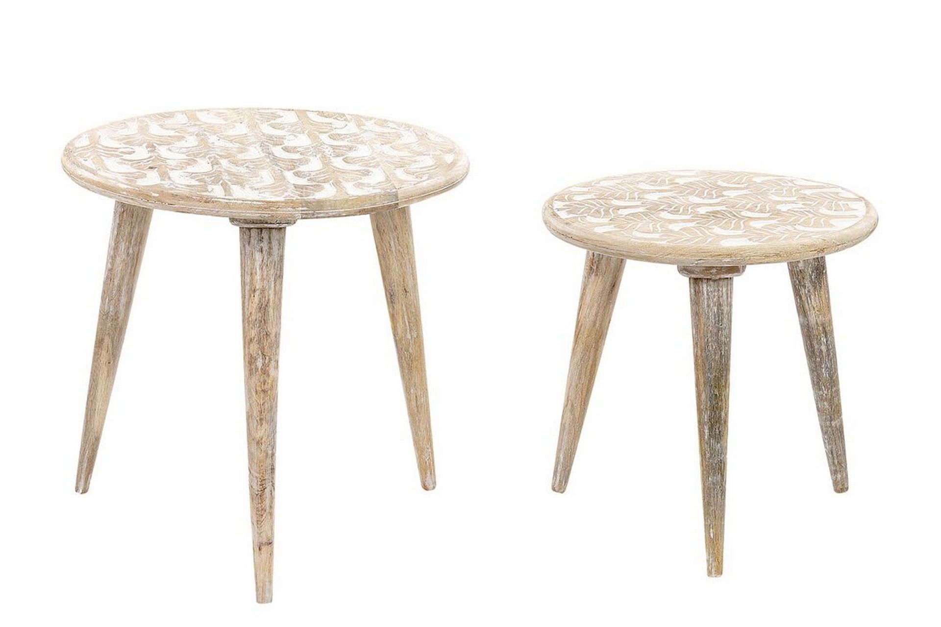 gazelle satsbord 46 cm - ljust trä/vit