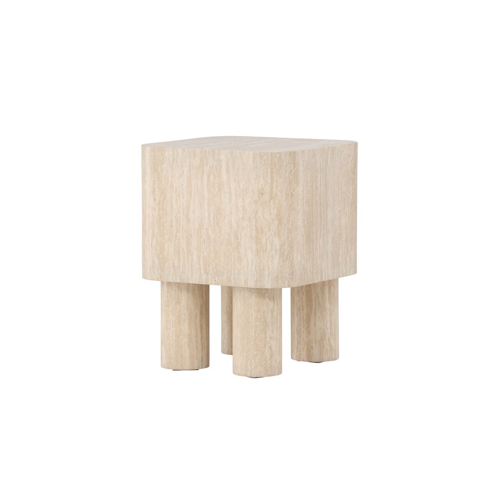 Klirou Sidobord 40 cm Beige