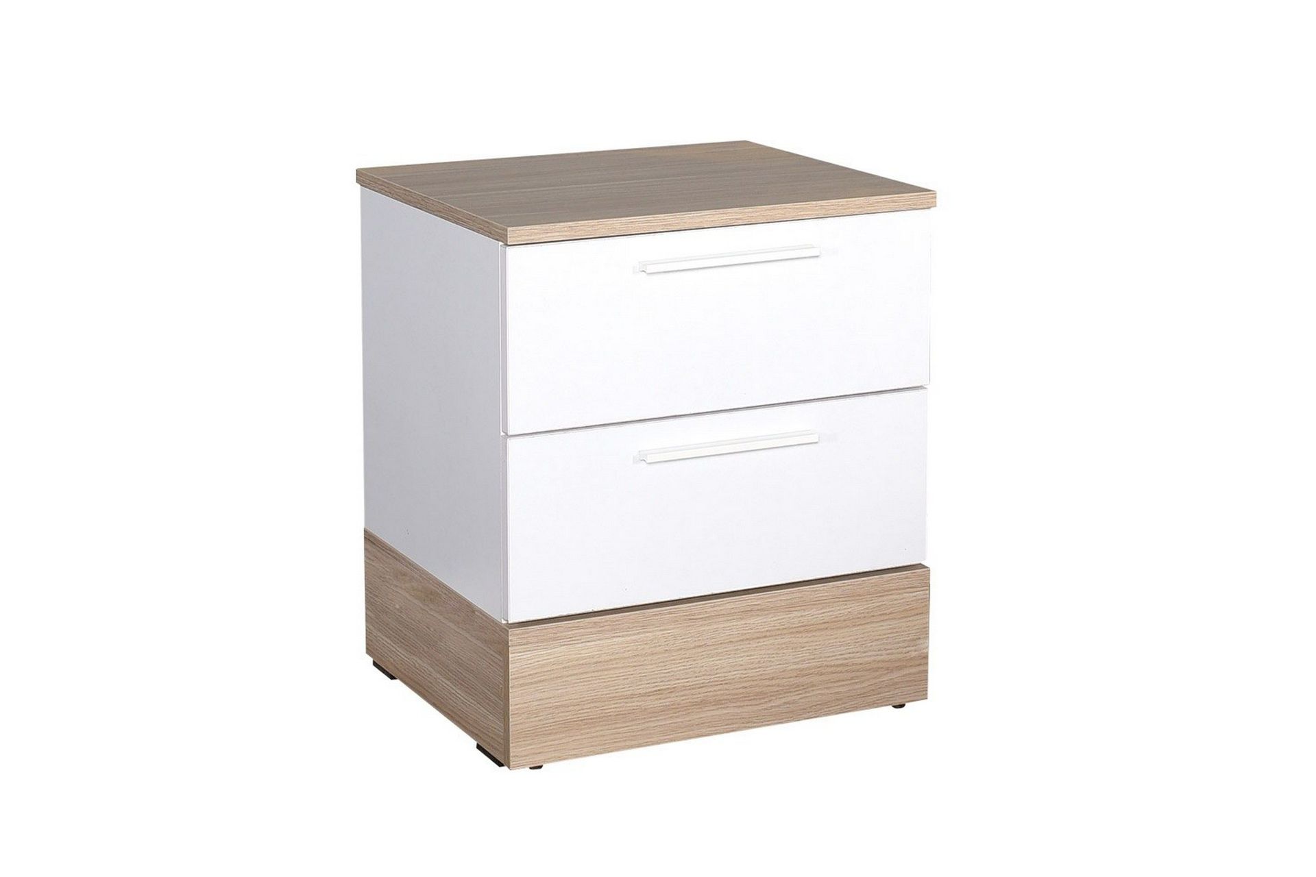 KMD Sängbord 45 cm - Ek/Vit