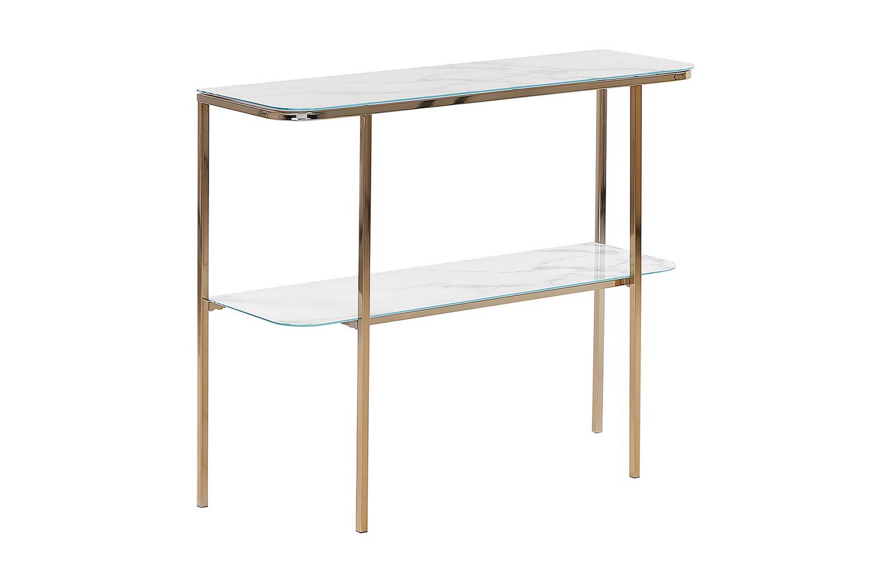 Konsolbord Calvert Vitt, guld Vitt, guld