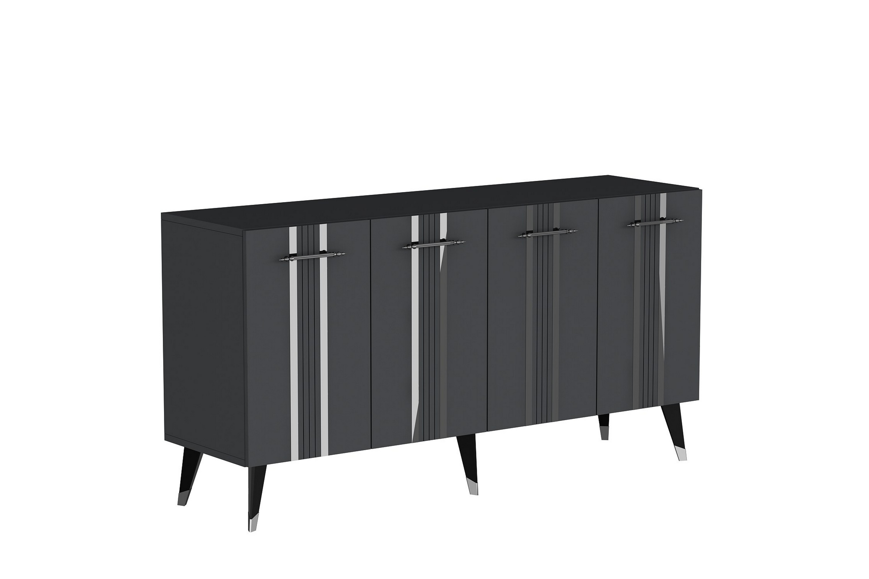 Konsollbord Aselna 150 cm Antracit/Silver