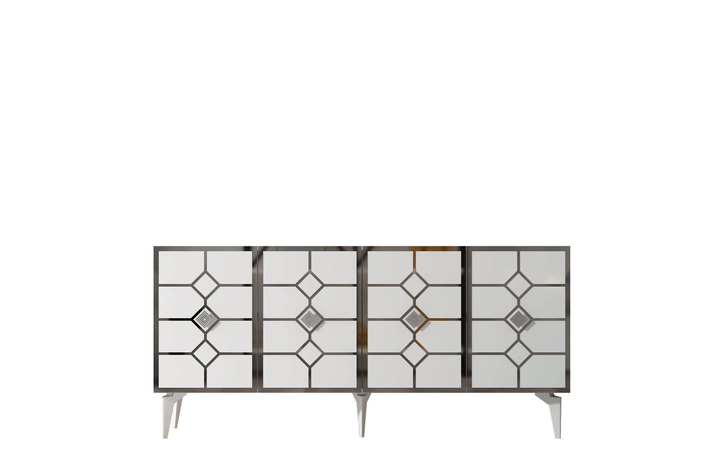 Konsollbord Cagla 150 cm Vit/Silver