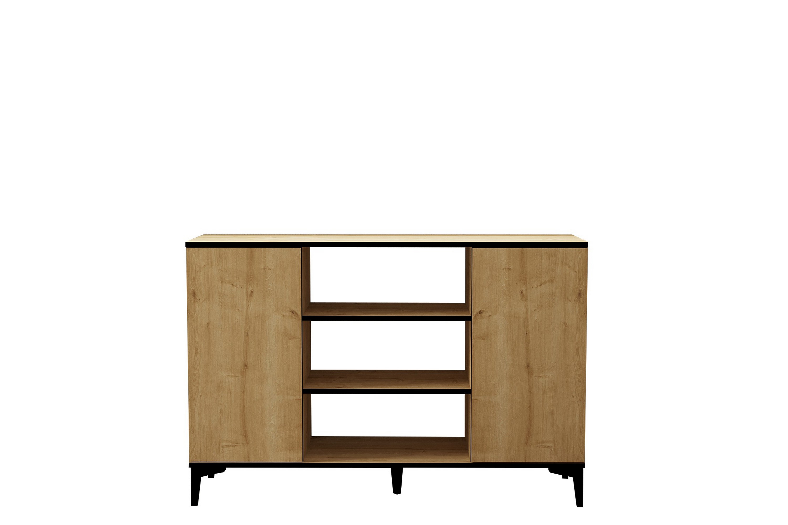 Konsollbord Ebin 140 cm Brun/Ek/Svart