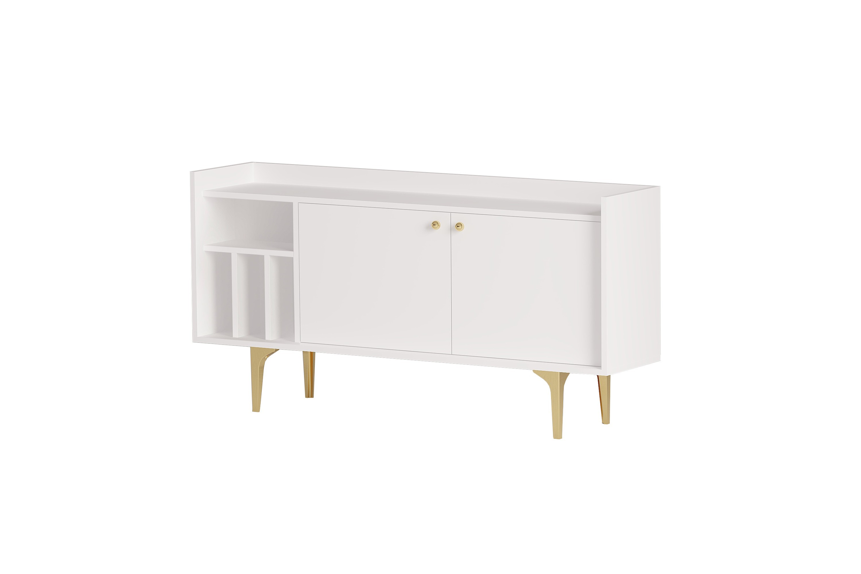 Konsollbord Hanita 150 cm Vit/Guld