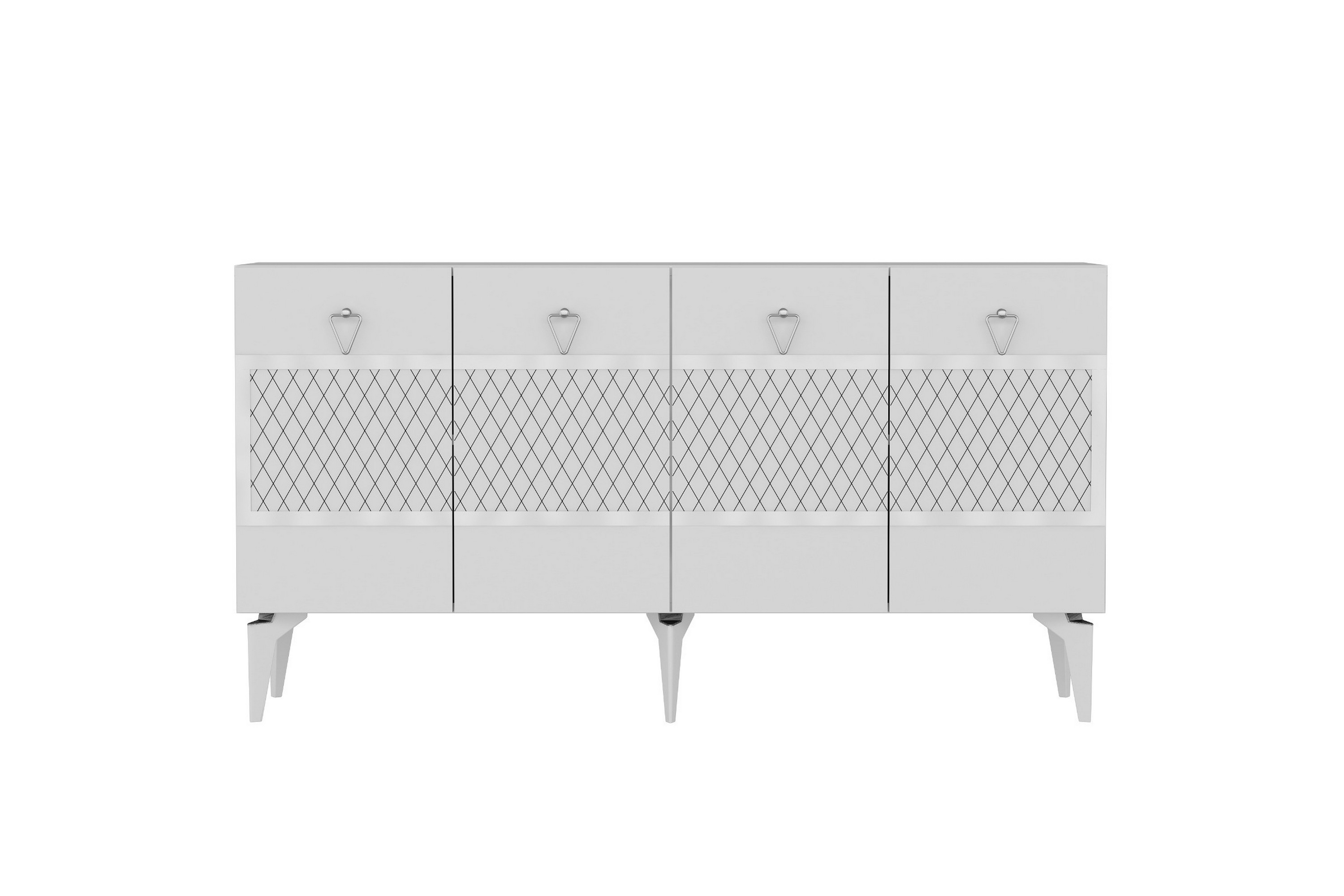 Konsollbord Ipek 150 cm Vit/Silver