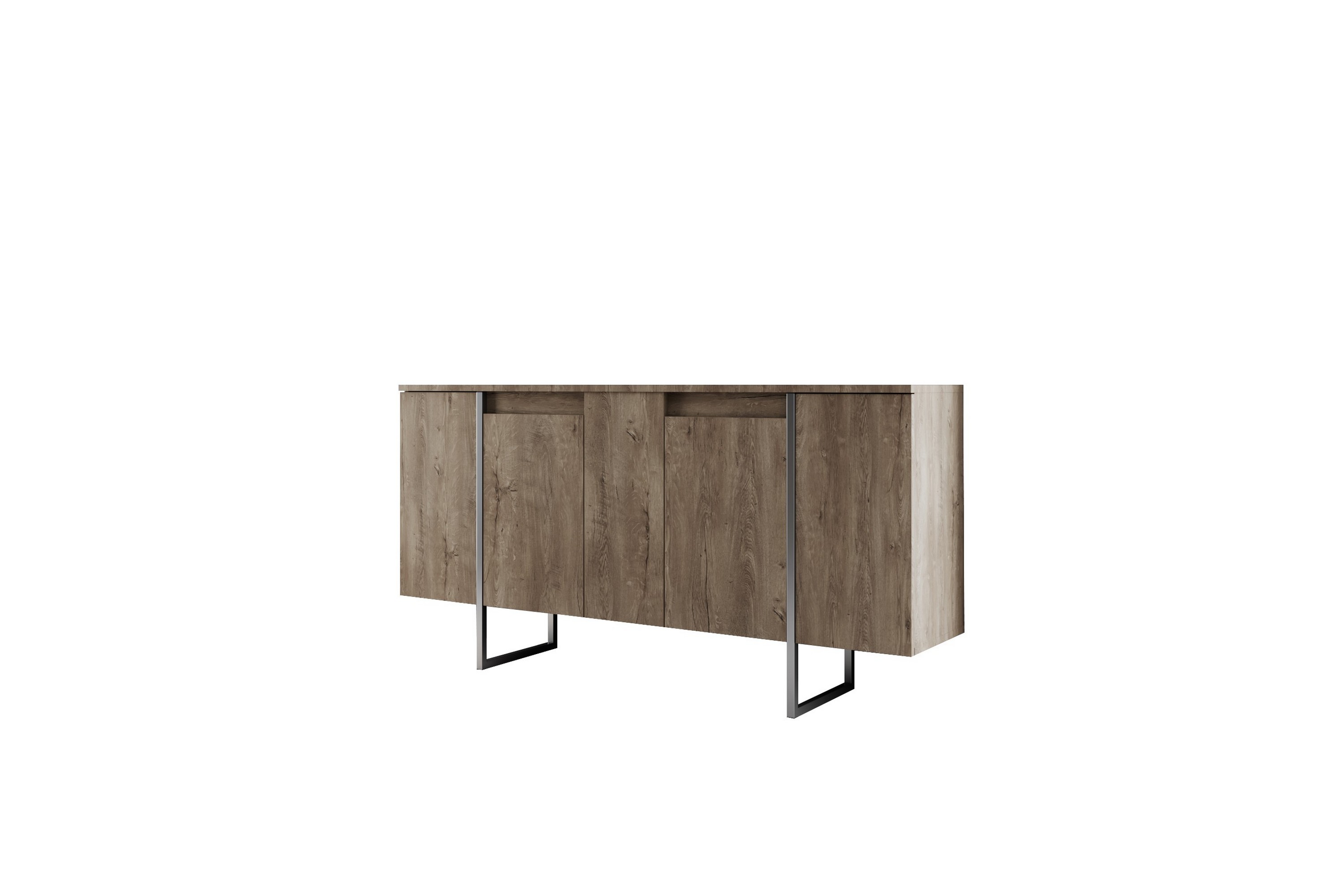 Konsollbord Luxe 160 cm Valnöt/Silver