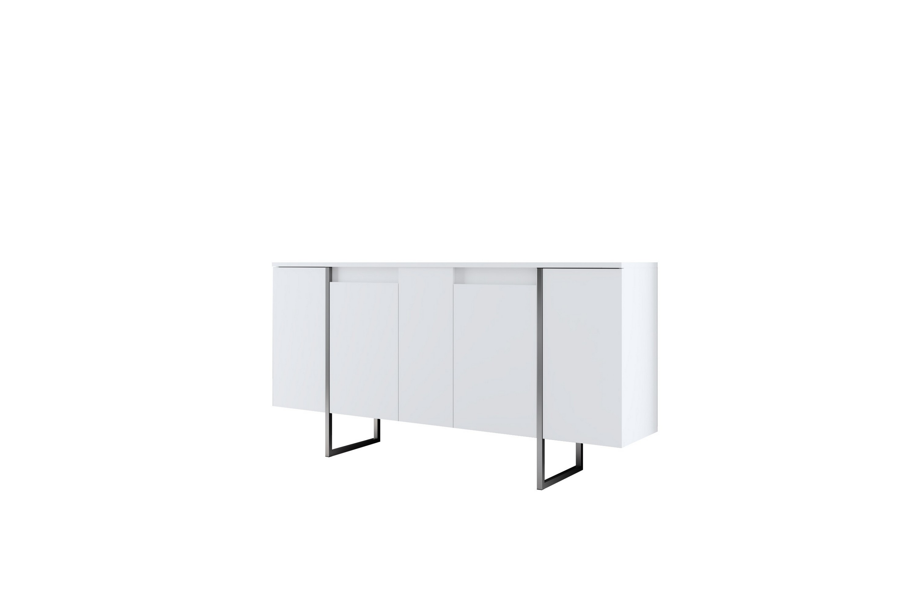 Konsollbord Luxe 160 cm Vit/Silver