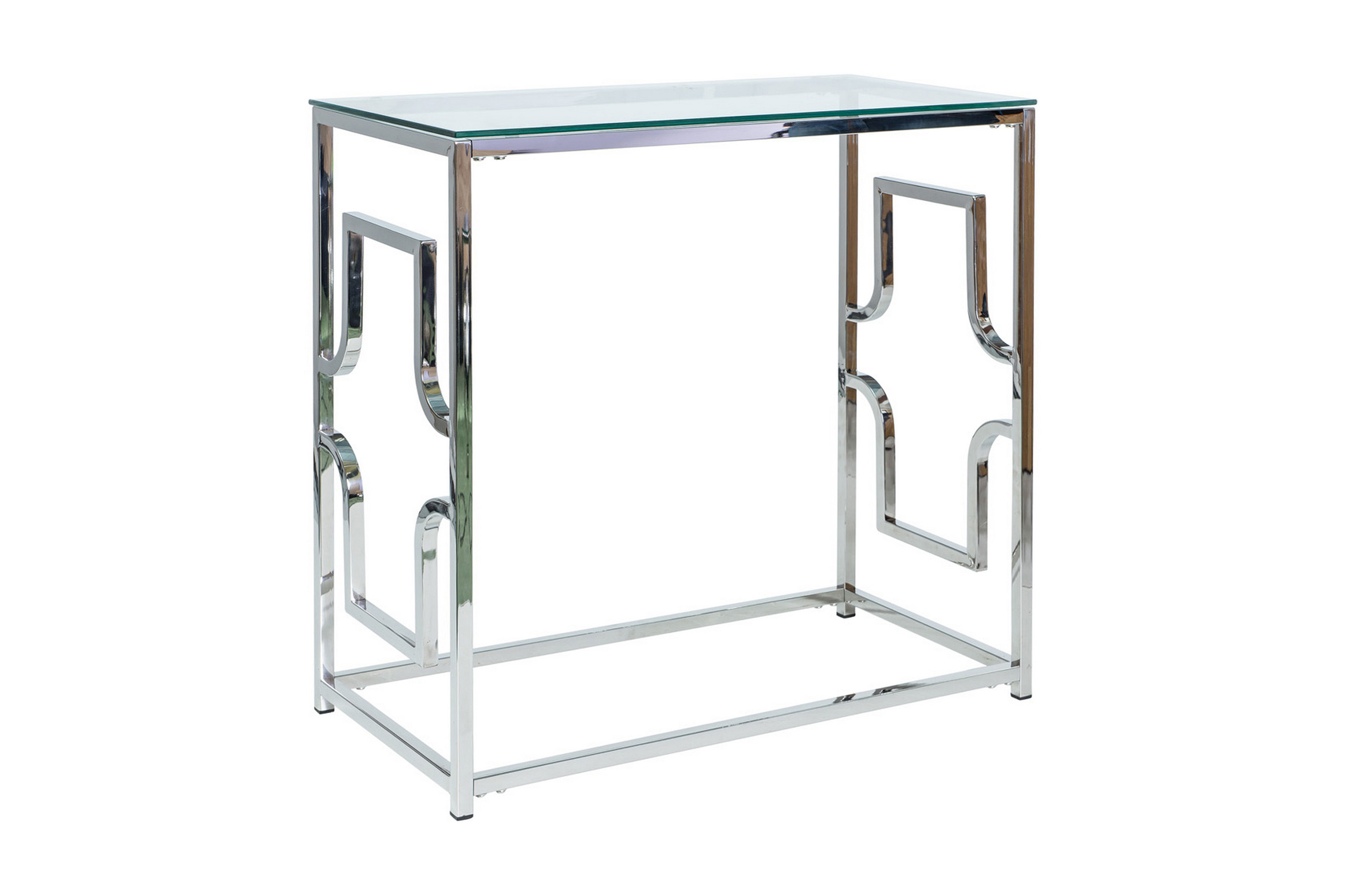 Konsollbord Opanel 80 cm Glas/Silver