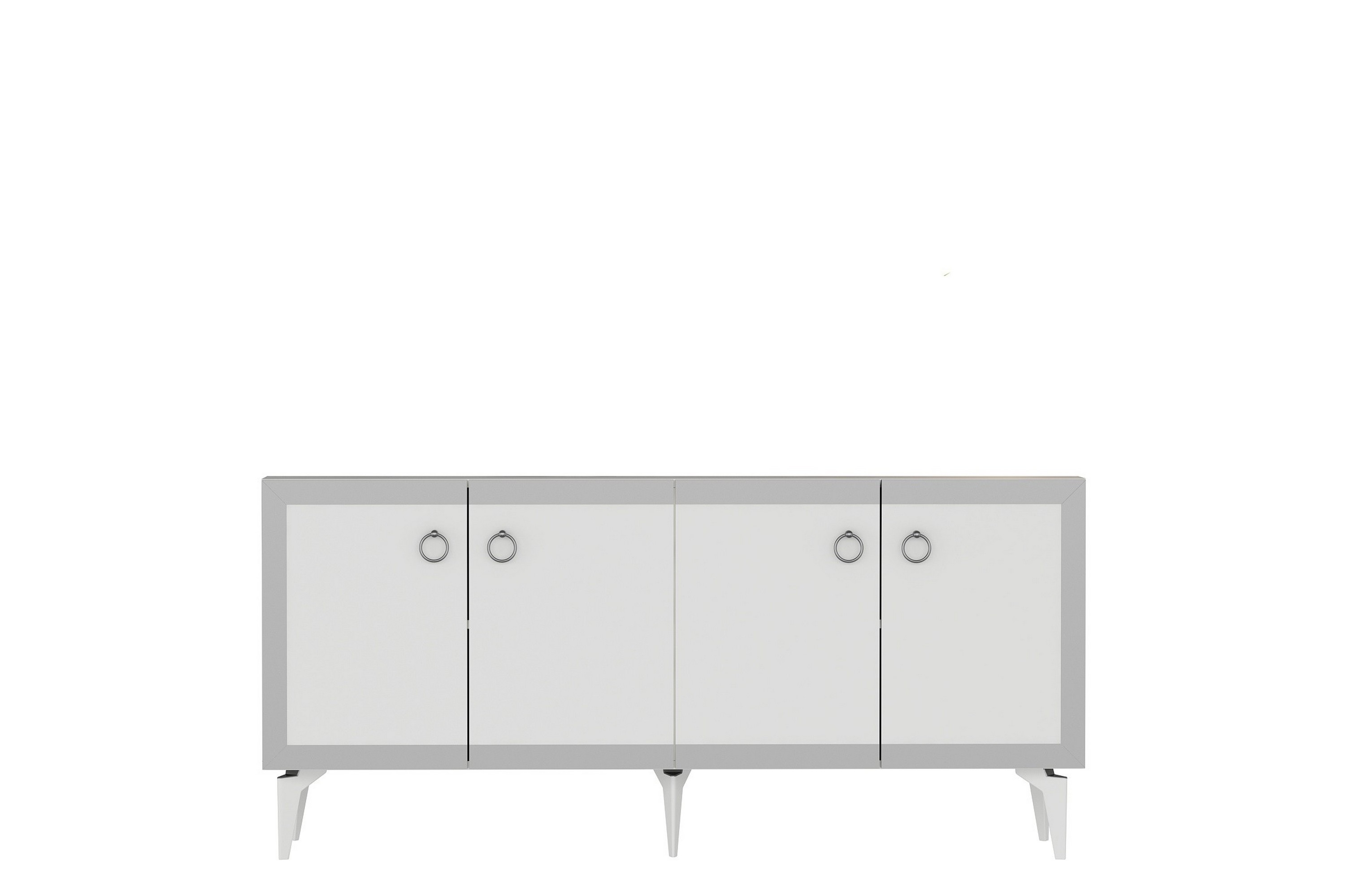 Konsollbord Ponny 150 cm Vit/Silver