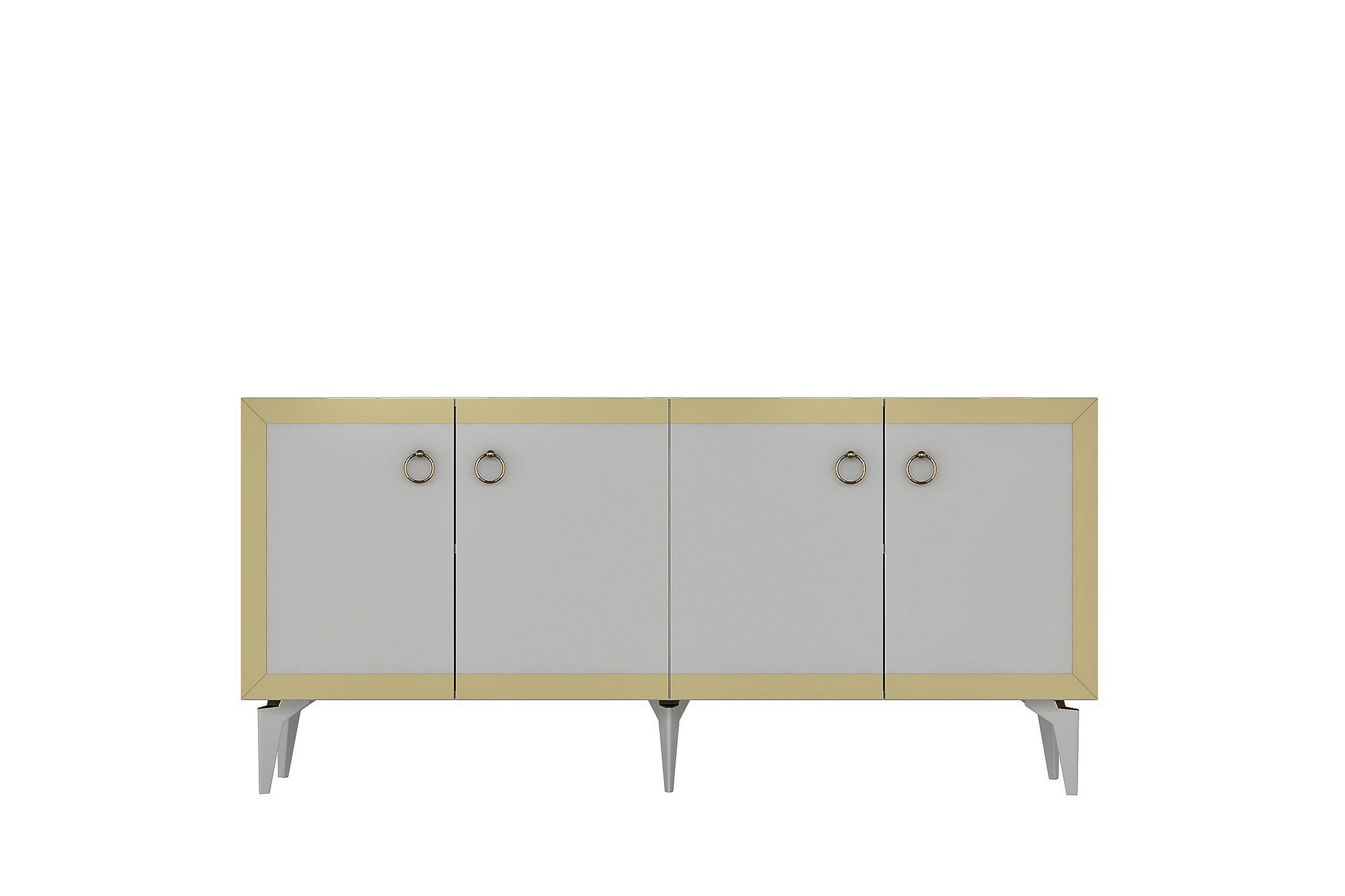 Konsollbord Ponny 150 cm Vit/Guld