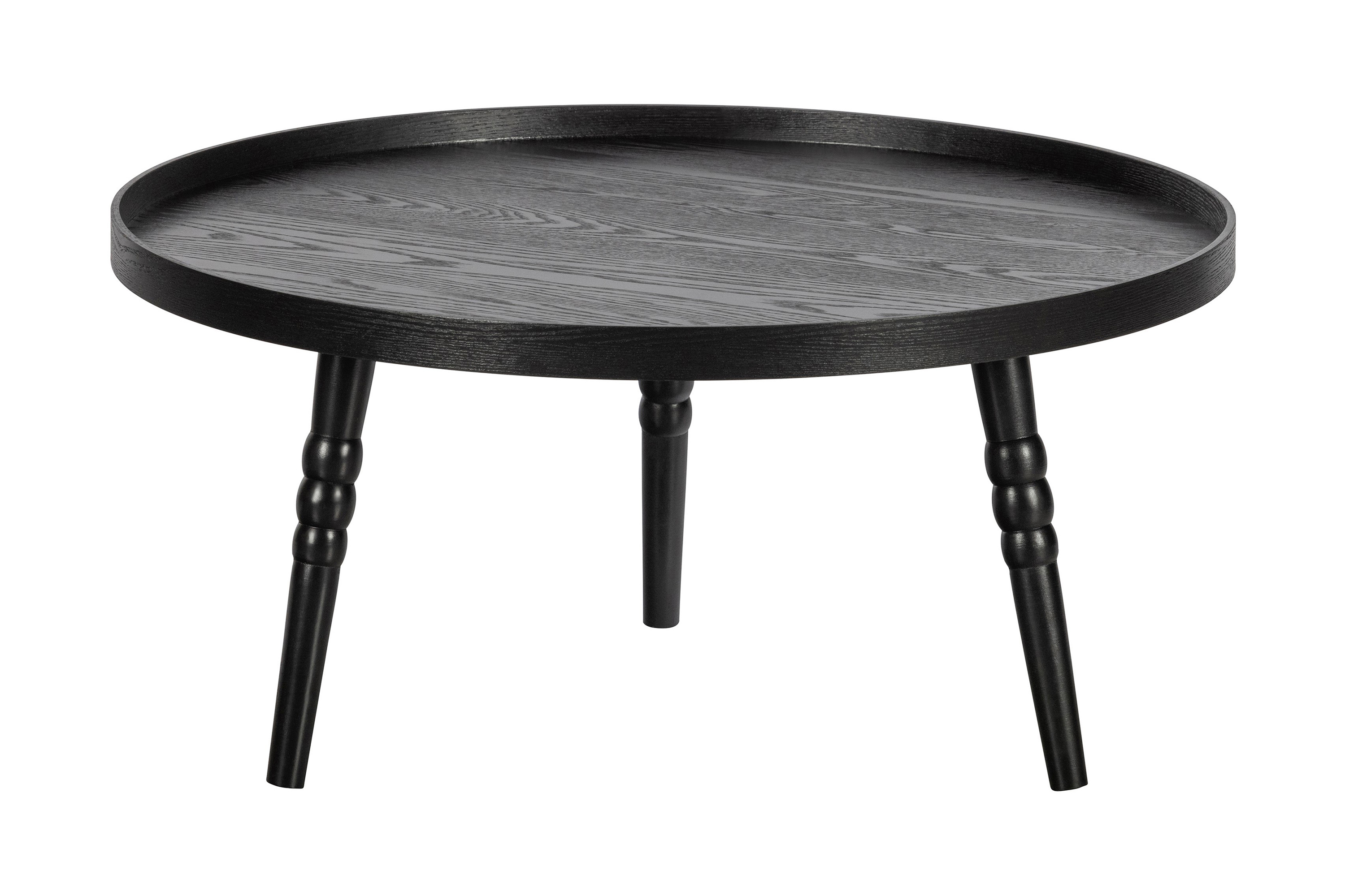 Sidobord Adhoori Rund 75 cm Svart