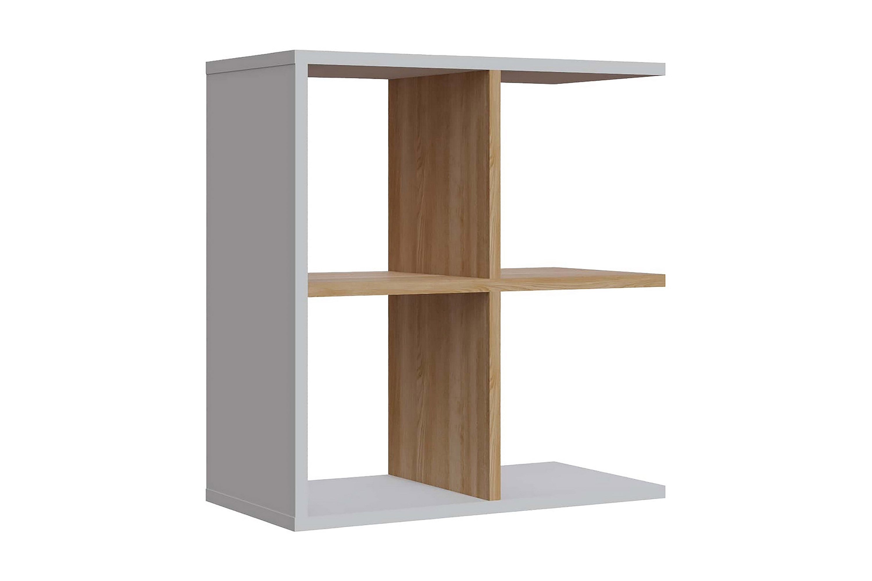 Sidobord Hamlets 60 cm Vit/Natur