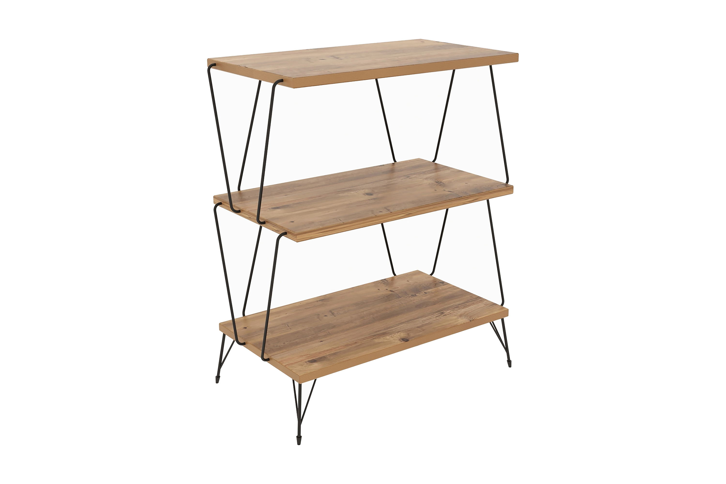 Sidobord Igazz 48 cm Natur/Svart