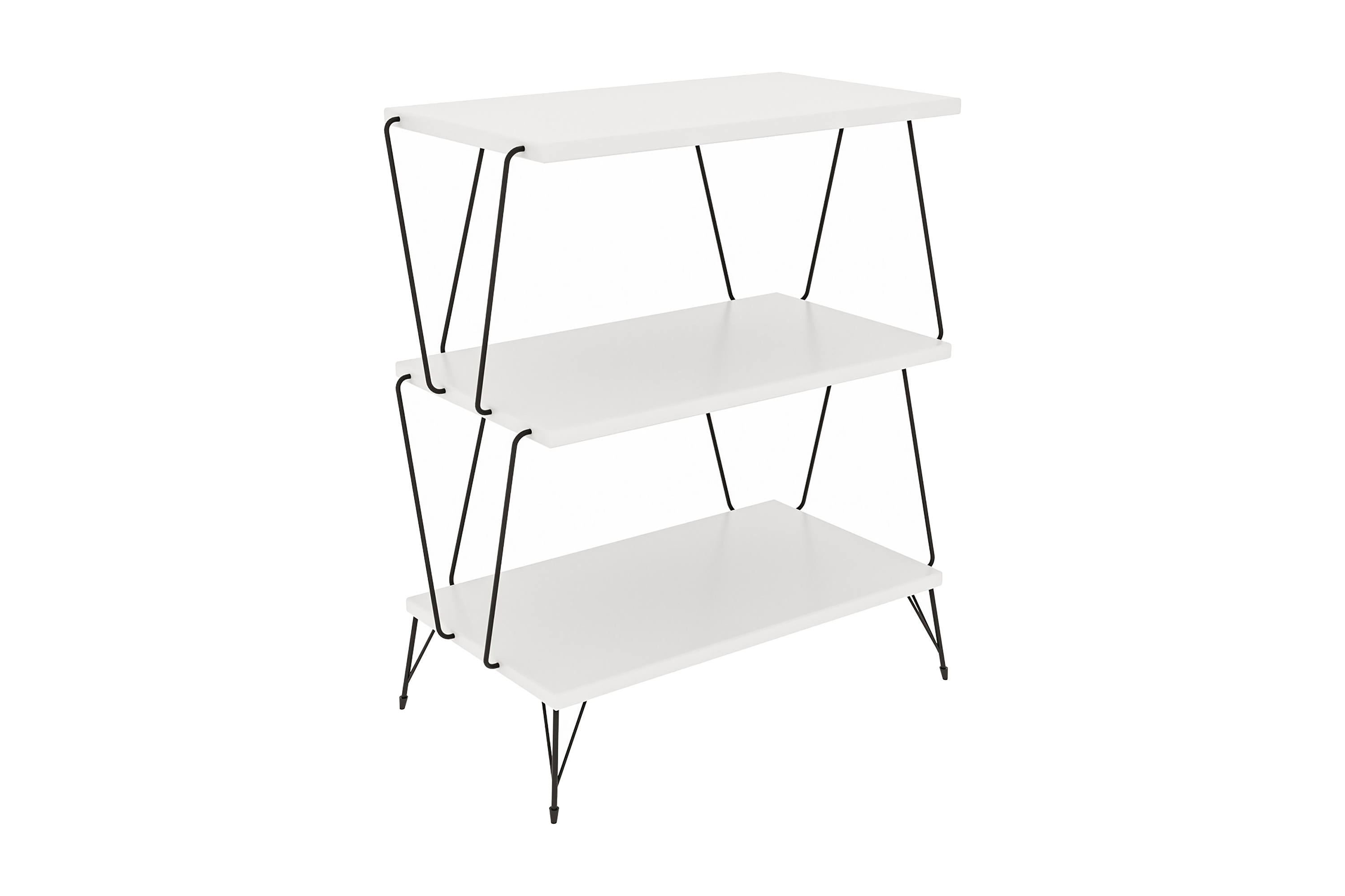Sidobord Igazz 48 cm Vit/Svart